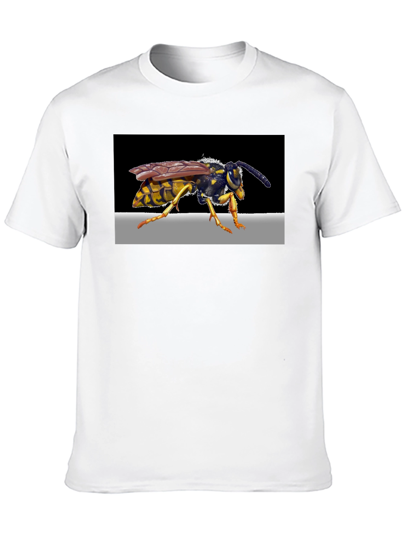 Wasp Graphic Print Black T-Shirt