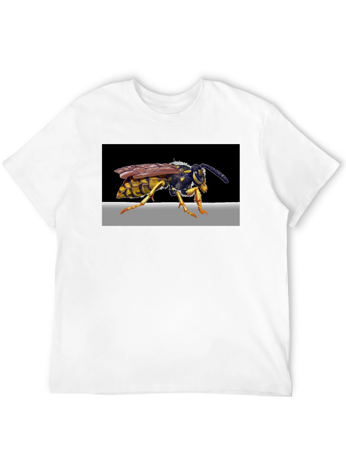 Wasp Graphic Print Black T-Shirt