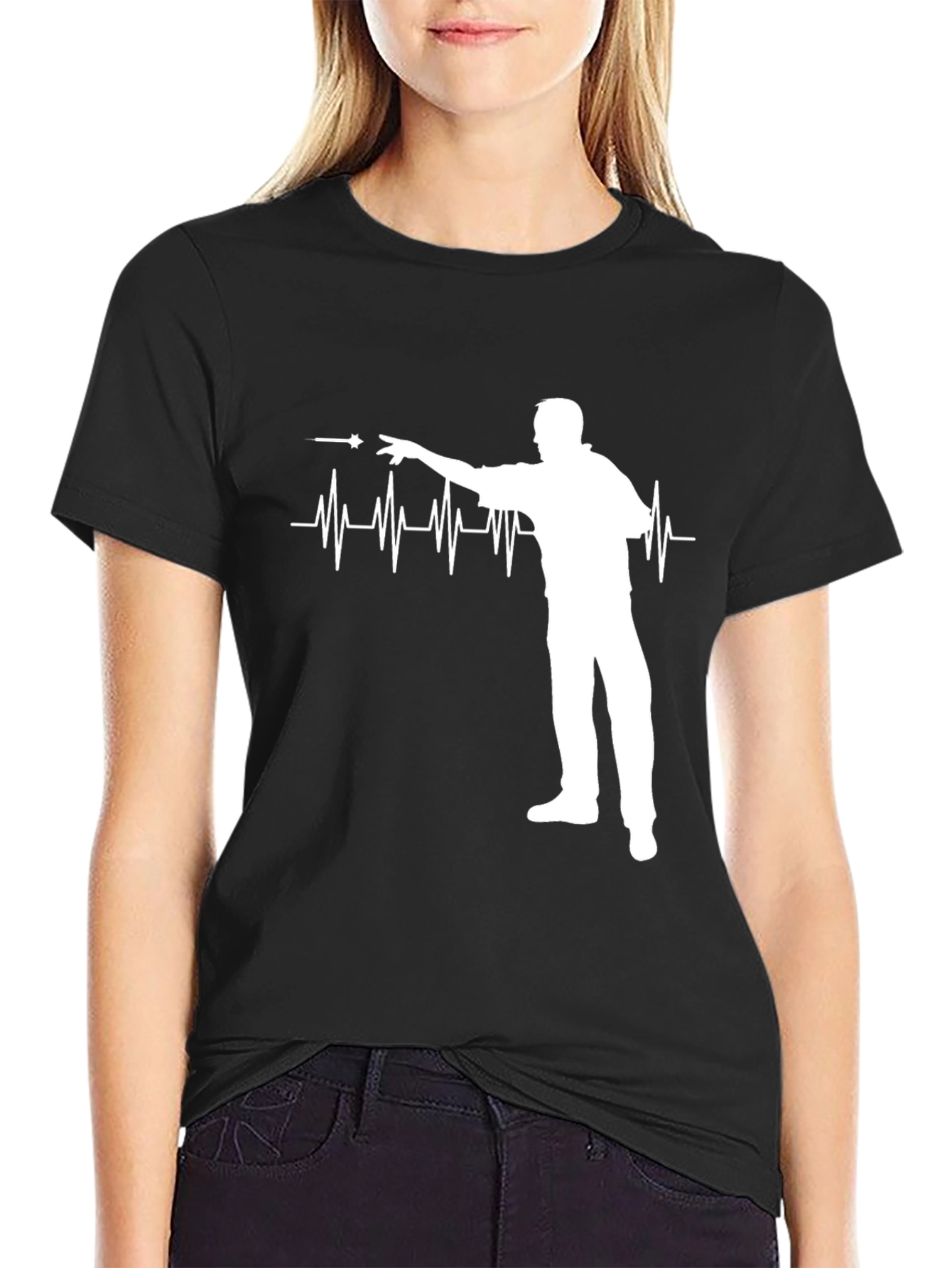 Darts Heartbeat T-Shirt - Darts Lover Tee