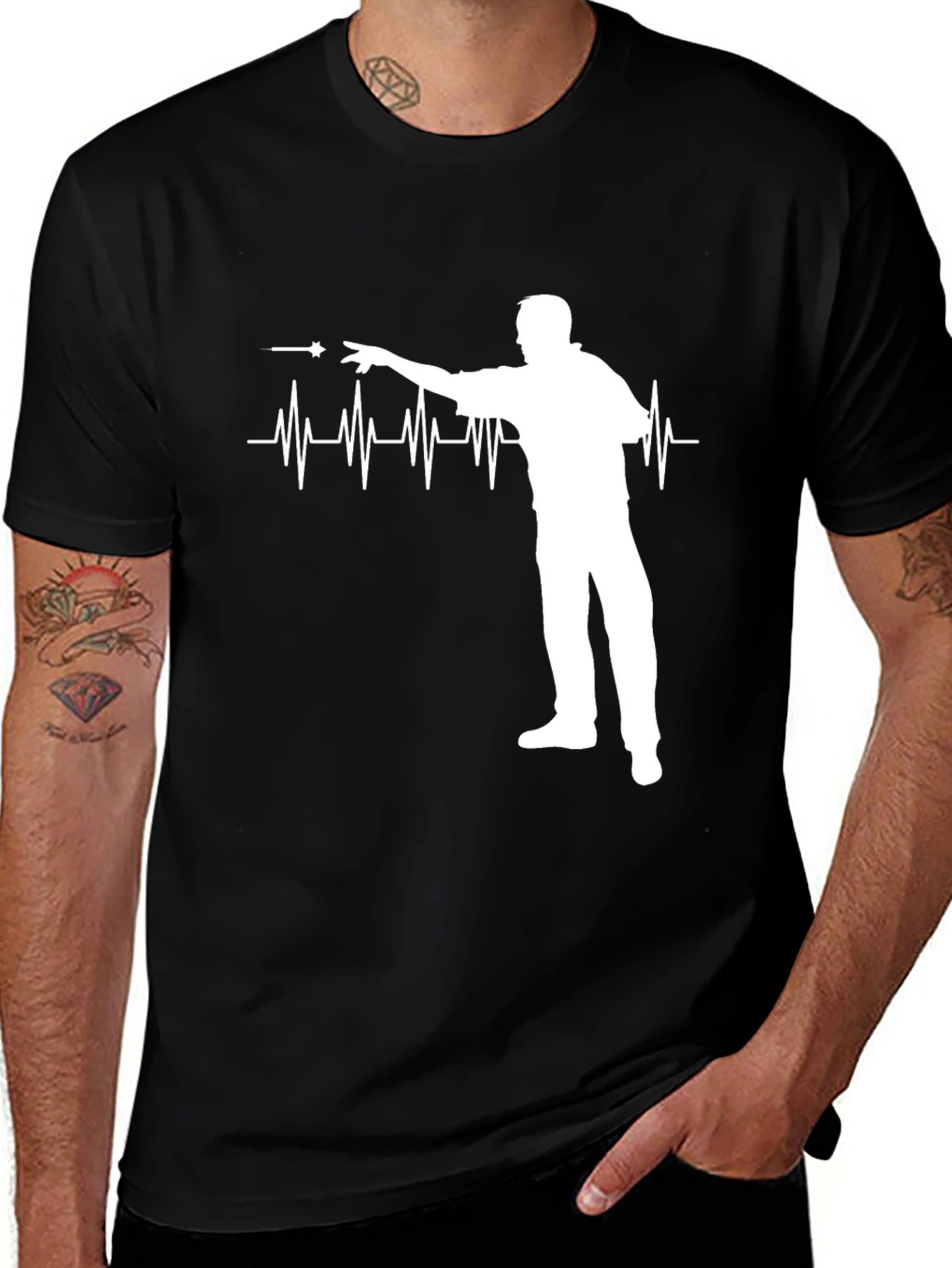 Darts Heartbeat T-Shirt - Darts Lover Tee