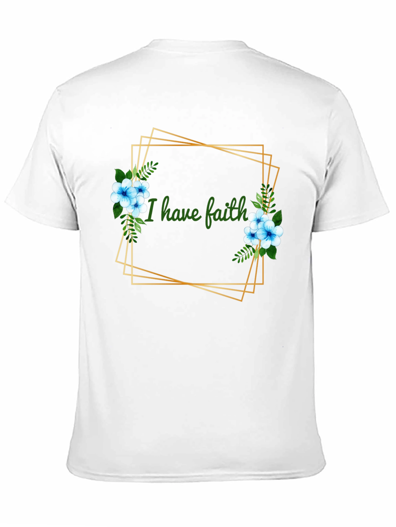 Faith Floral Graphic Tee - Black Unisex T-Shirt
