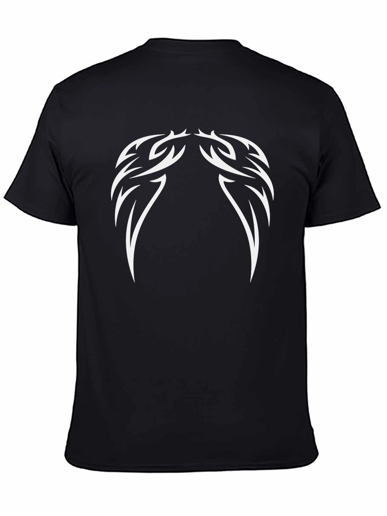 Tribal Graphic Black T-Shirt - Modern Casual Wear