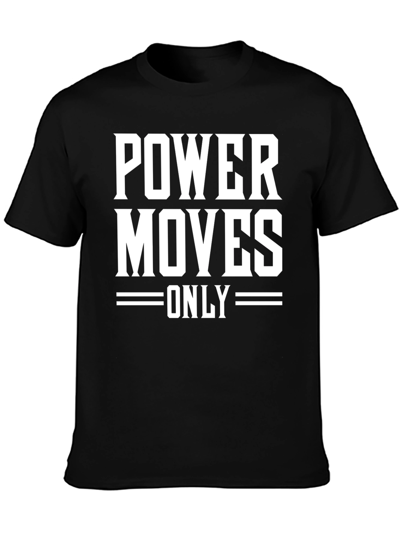 Power Moves Only Graphic Tee - Mens Black T-Shirt