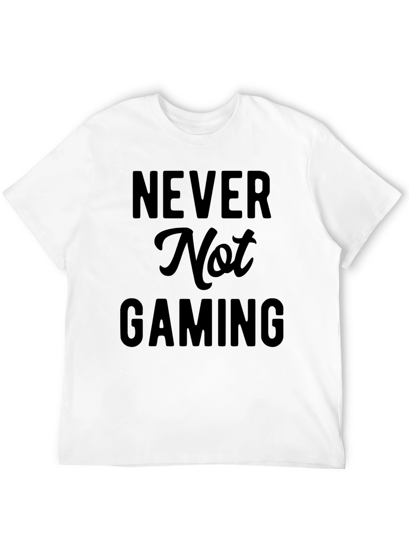 Never Not Gaming Black T-Shirt