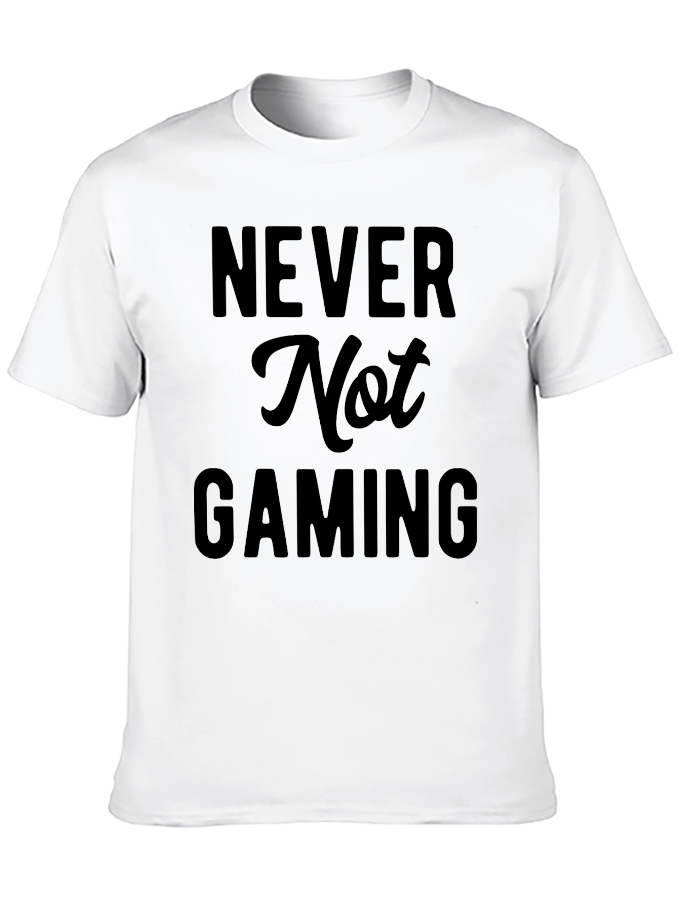Never Not Gaming Black T-Shirt