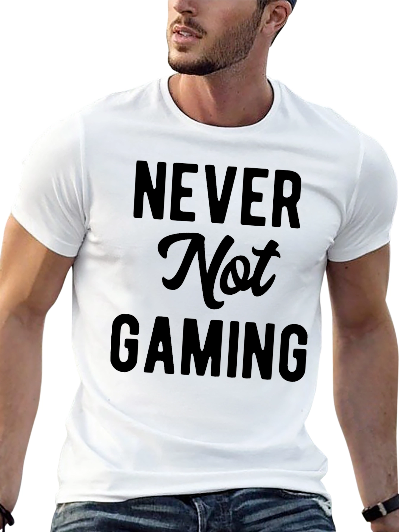 Never Not Gaming Black T-Shirt