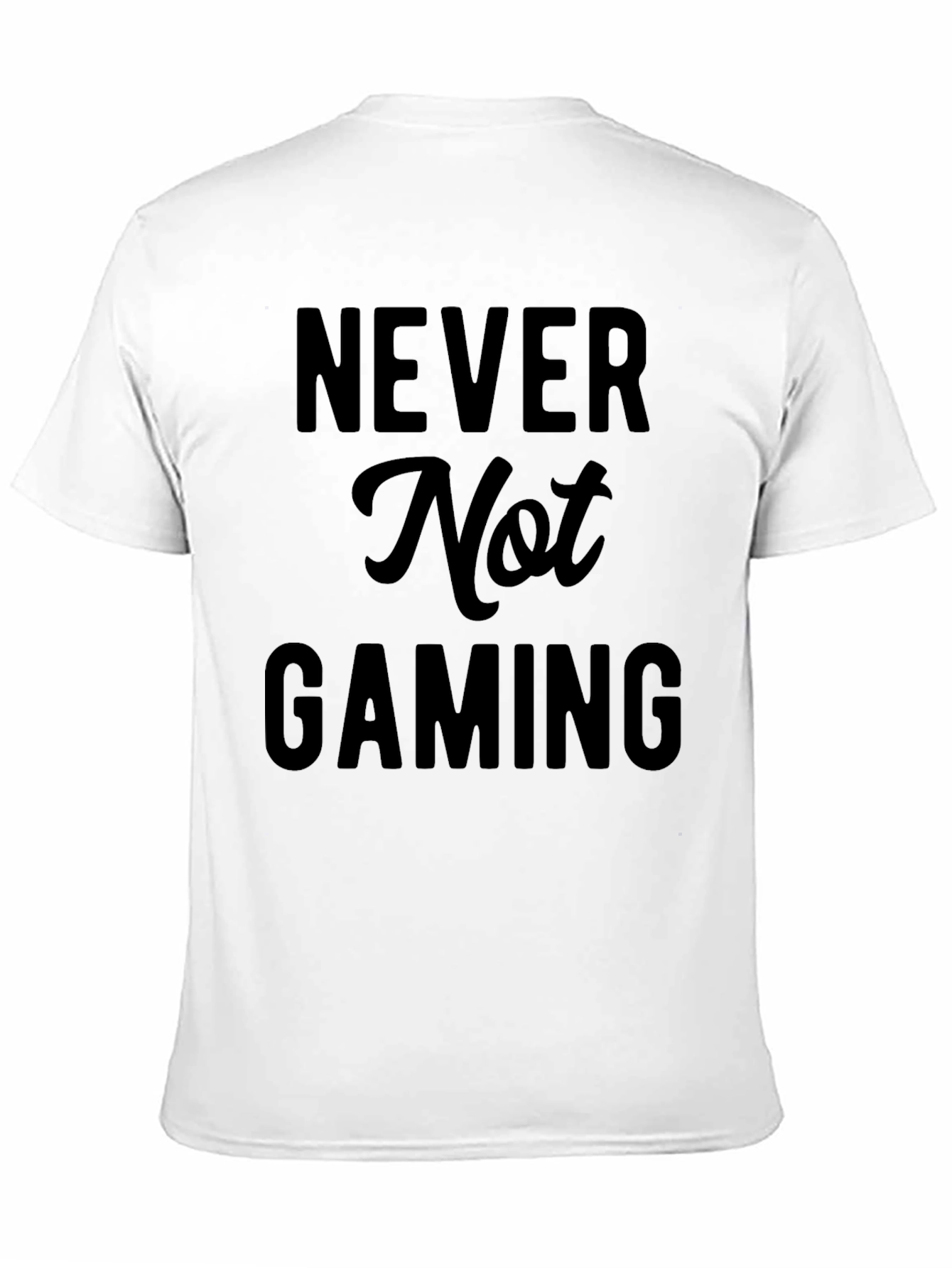 Never Not Gaming Black T-Shirt