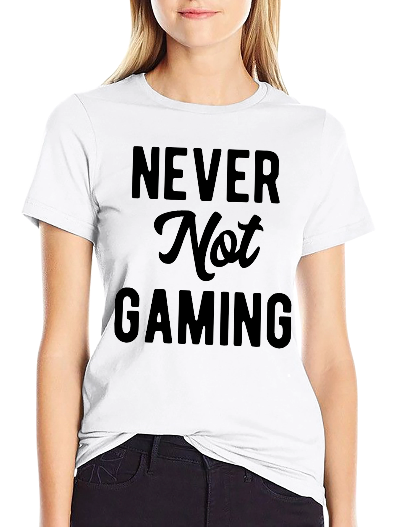 Never Not Gaming Black T-Shirt