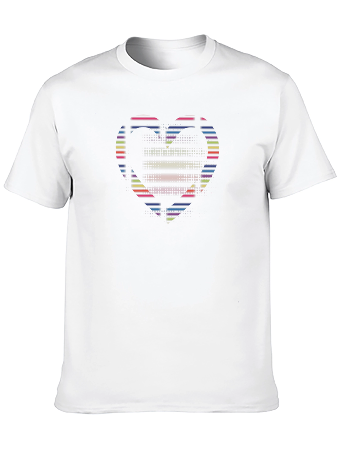 Retro Heart Graphic Black Tee
