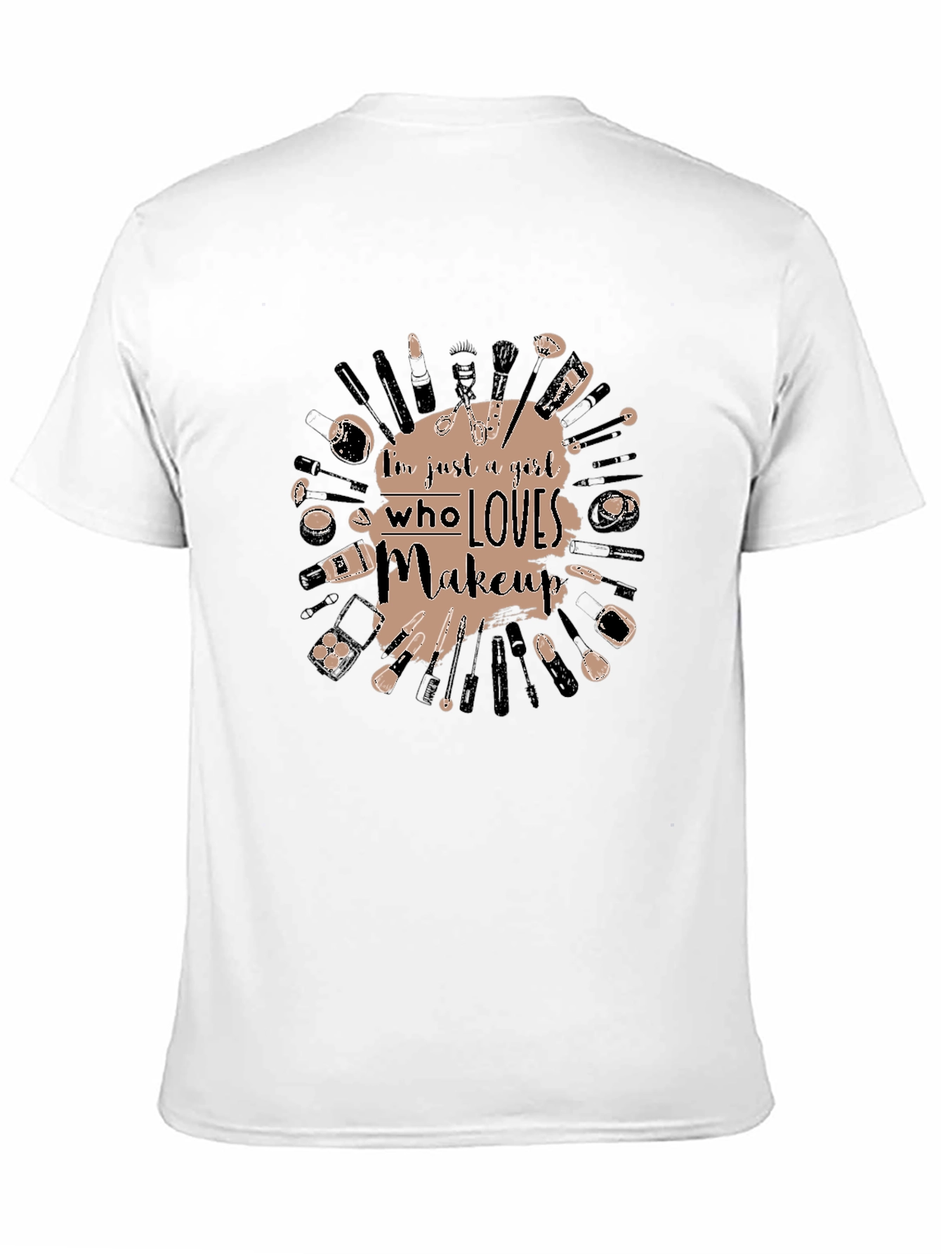 Makeup Lovers Graphic Tee - Black Cotton T-Shirt