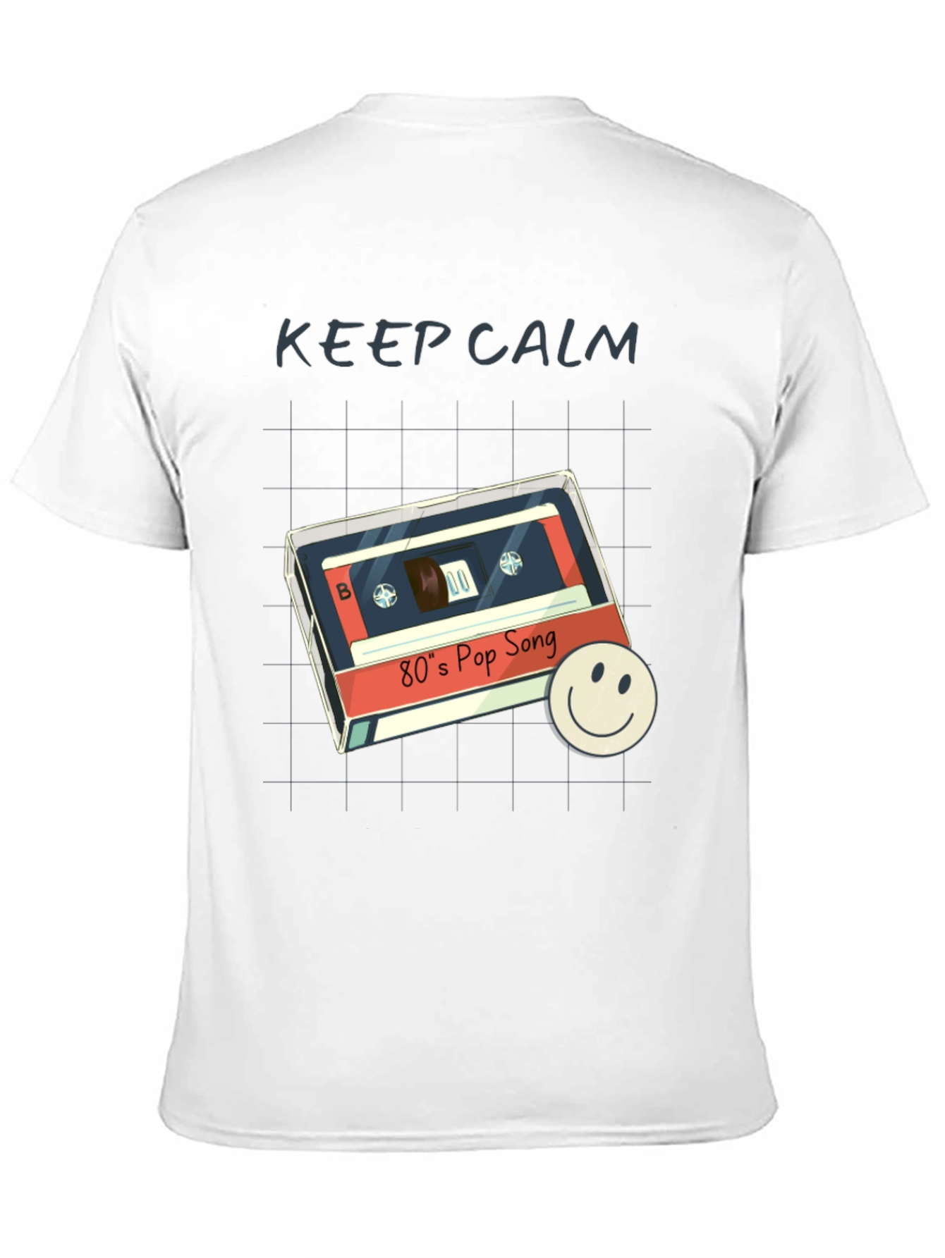 Retro 80s Pop Song T-Shirt - Keep Calm Style