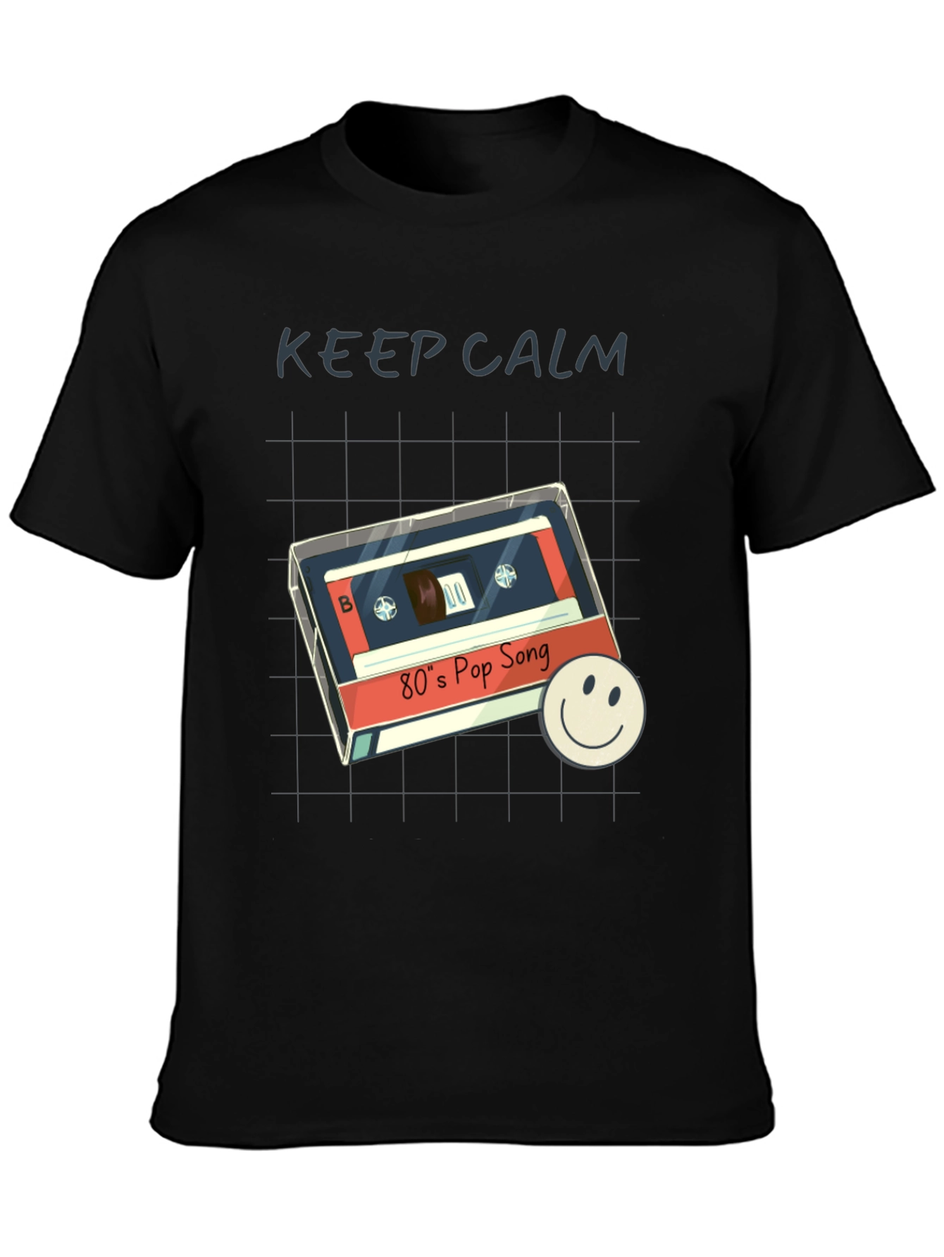 Retro 80s Pop Song T-Shirt - Keep Calm Style