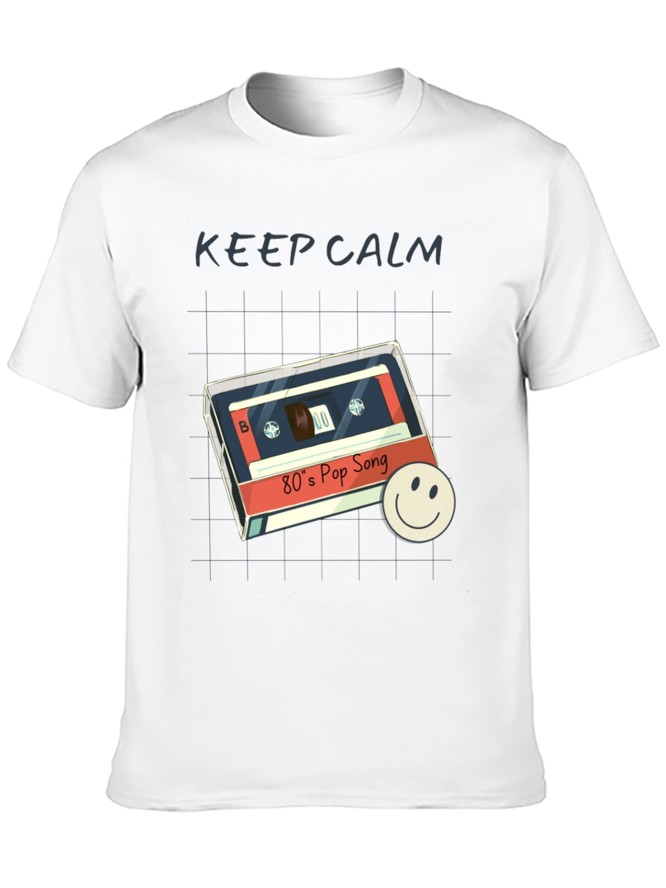 Retro 80s Pop Song T-Shirt - Keep Calm Style