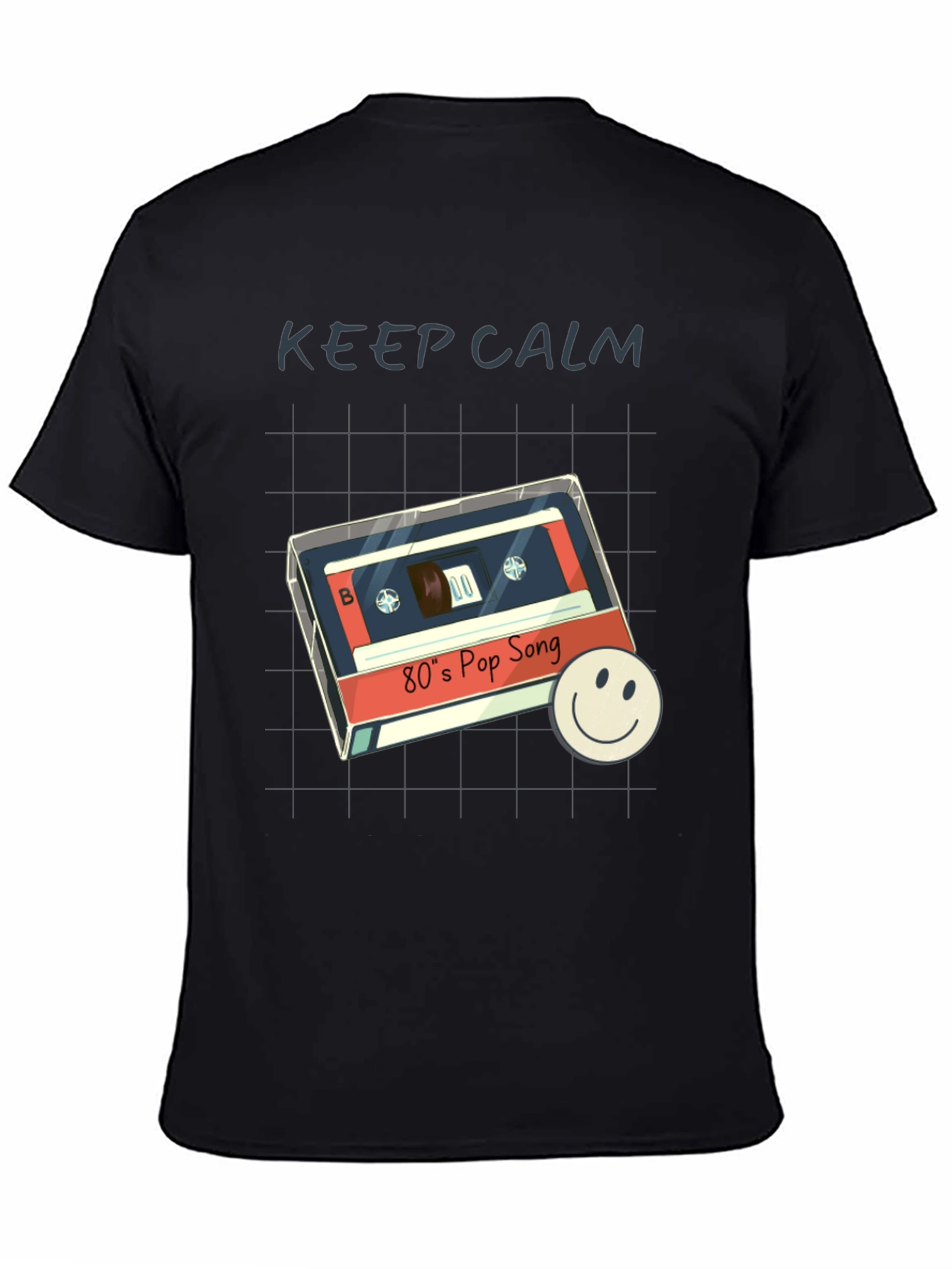 Retro 80s Pop Song T-Shirt - Keep Calm Style