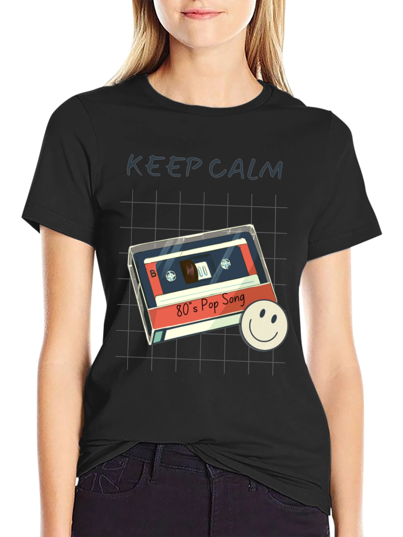 Retro 80s Pop Song T-Shirt - Keep Calm Style