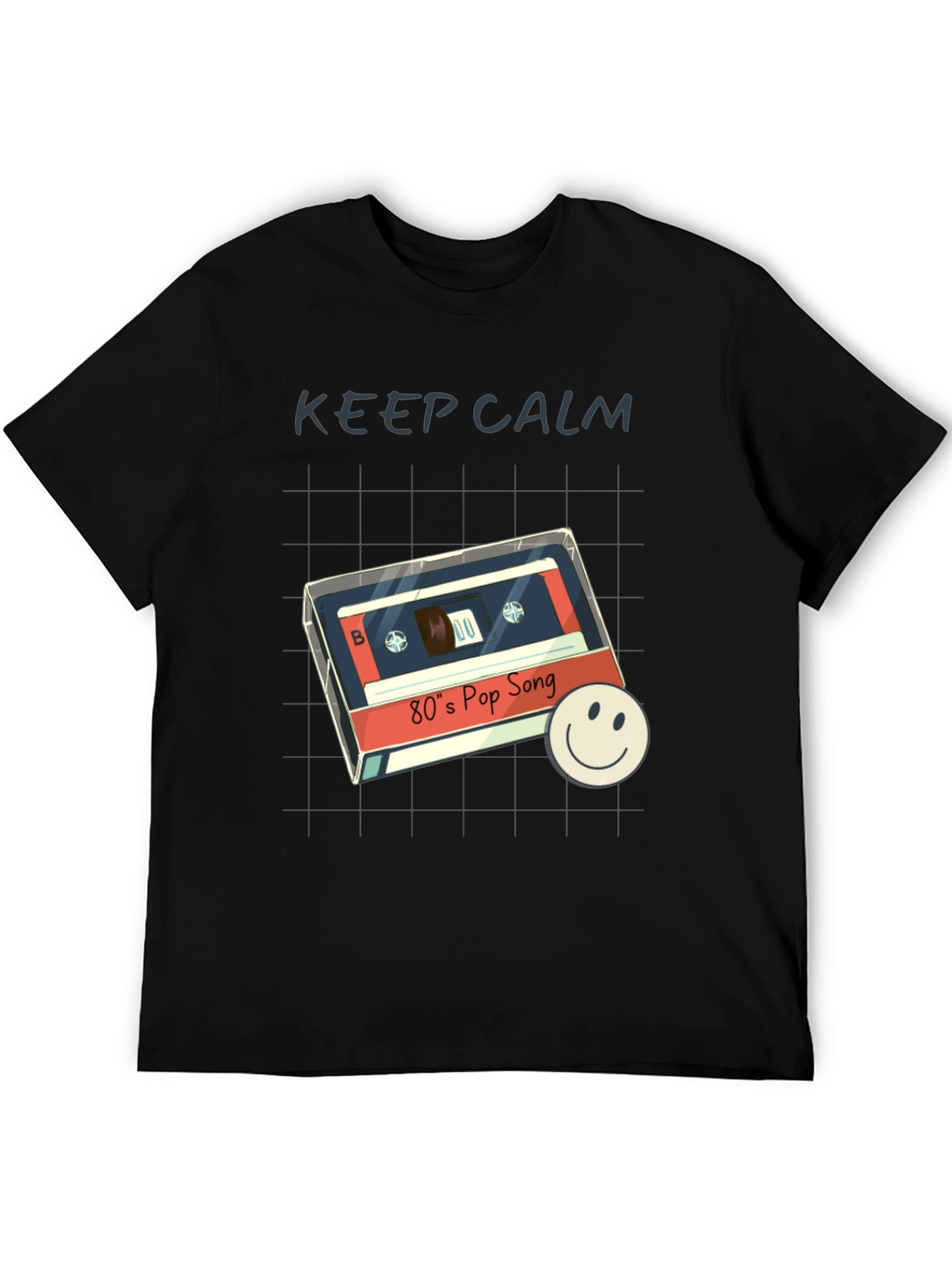 Retro 80s Pop Song T-Shirt - Keep Calm Style