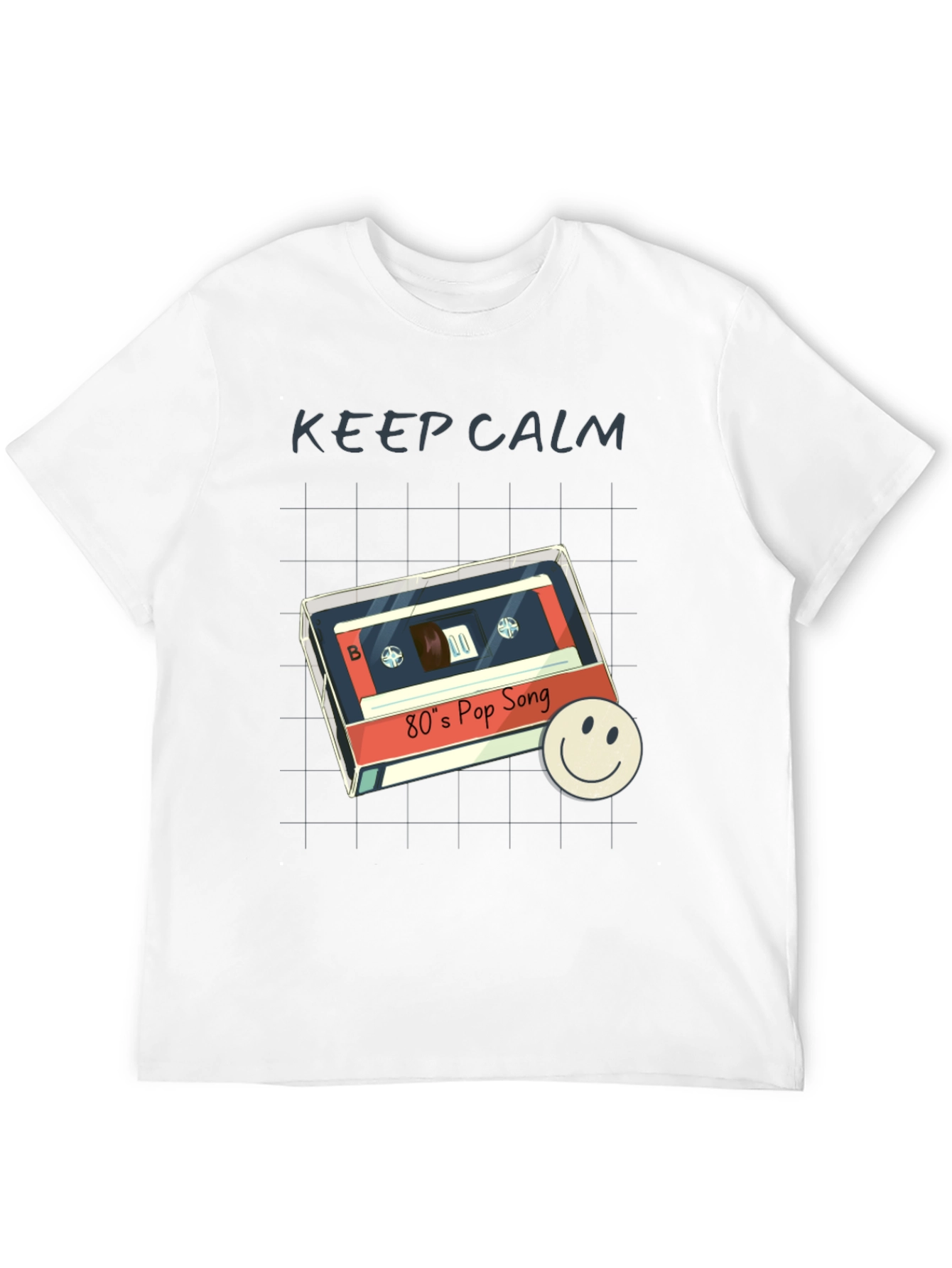Retro 80s Pop Song T-Shirt - Keep Calm Style