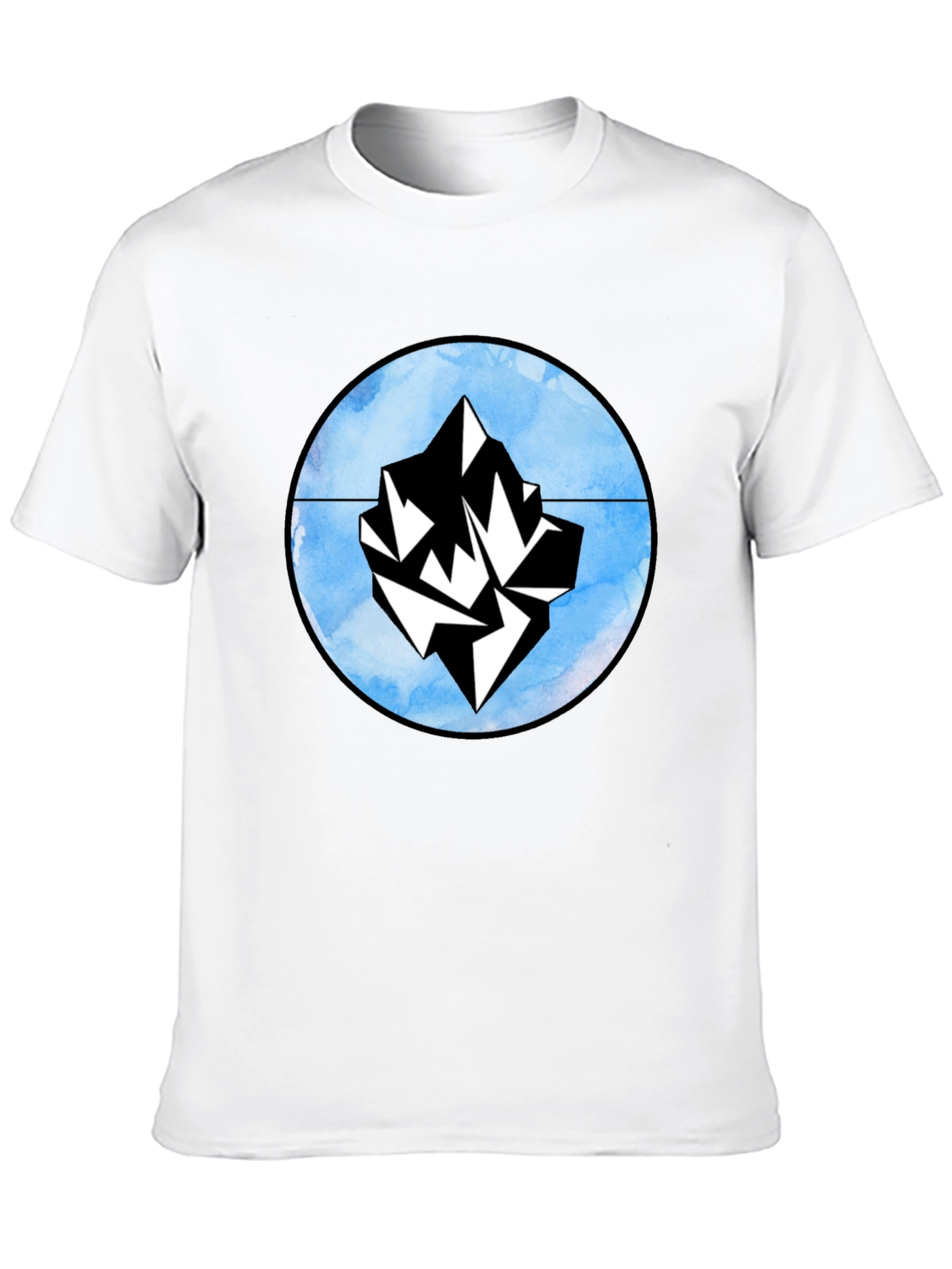 Iceberg Graphic Black T-Shirt - Stylish Casual Wear