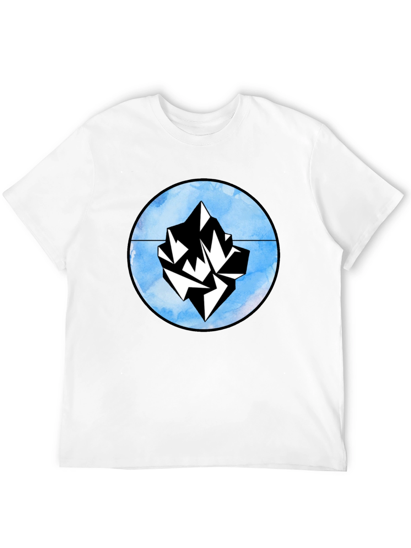 Iceberg Graphic Black T-Shirt - Stylish Casual Wear