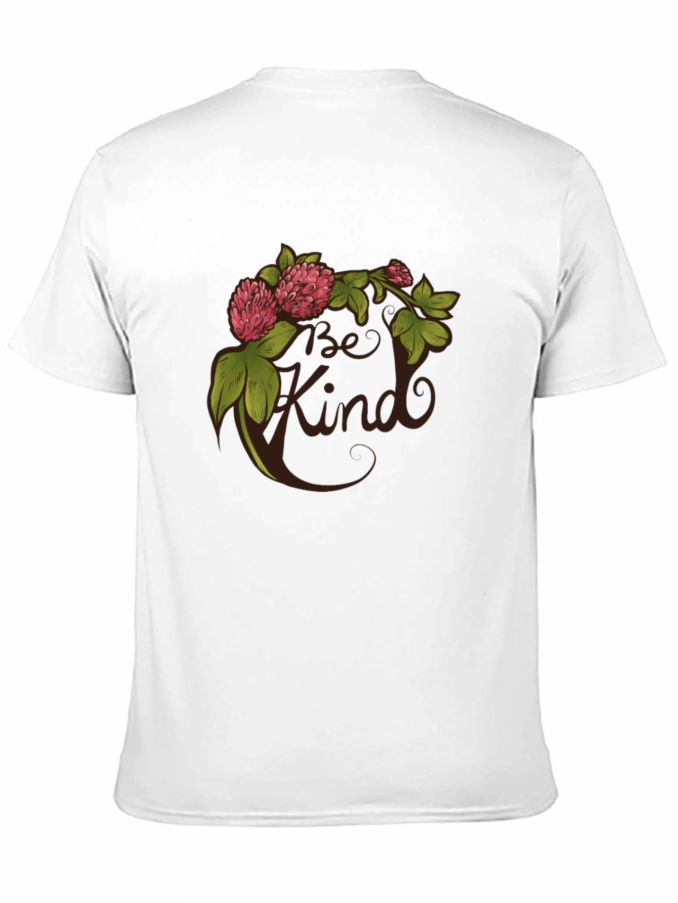 Be Kind Clover Graphic Tee - Black Casual T-Shirt