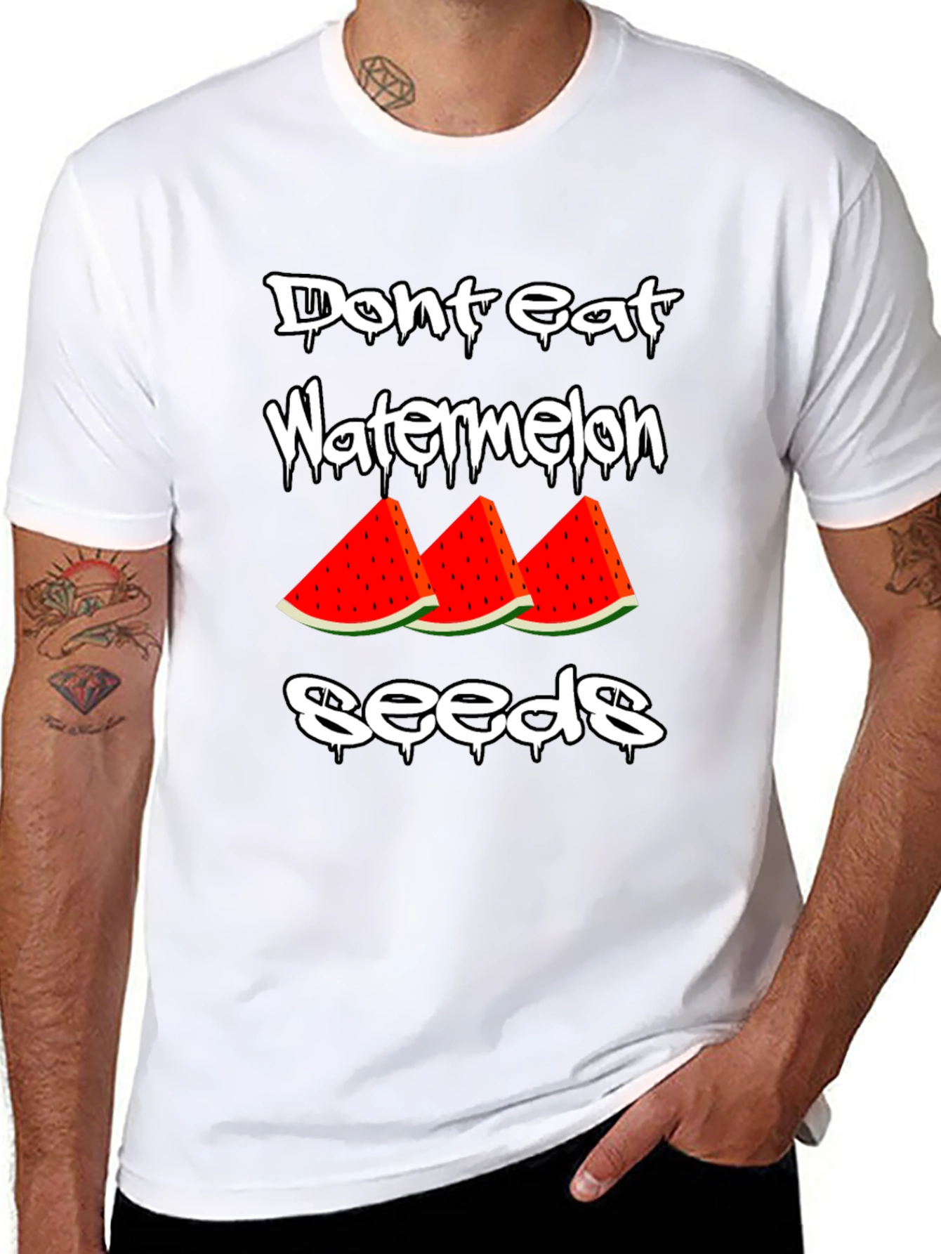 Dont Eat Watermelon Seeds Graphic Tee