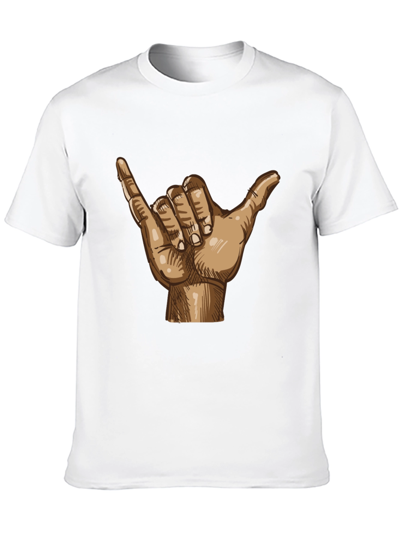 Hang Loose Shaka Hand Graphic Tee - Relaxed Fit