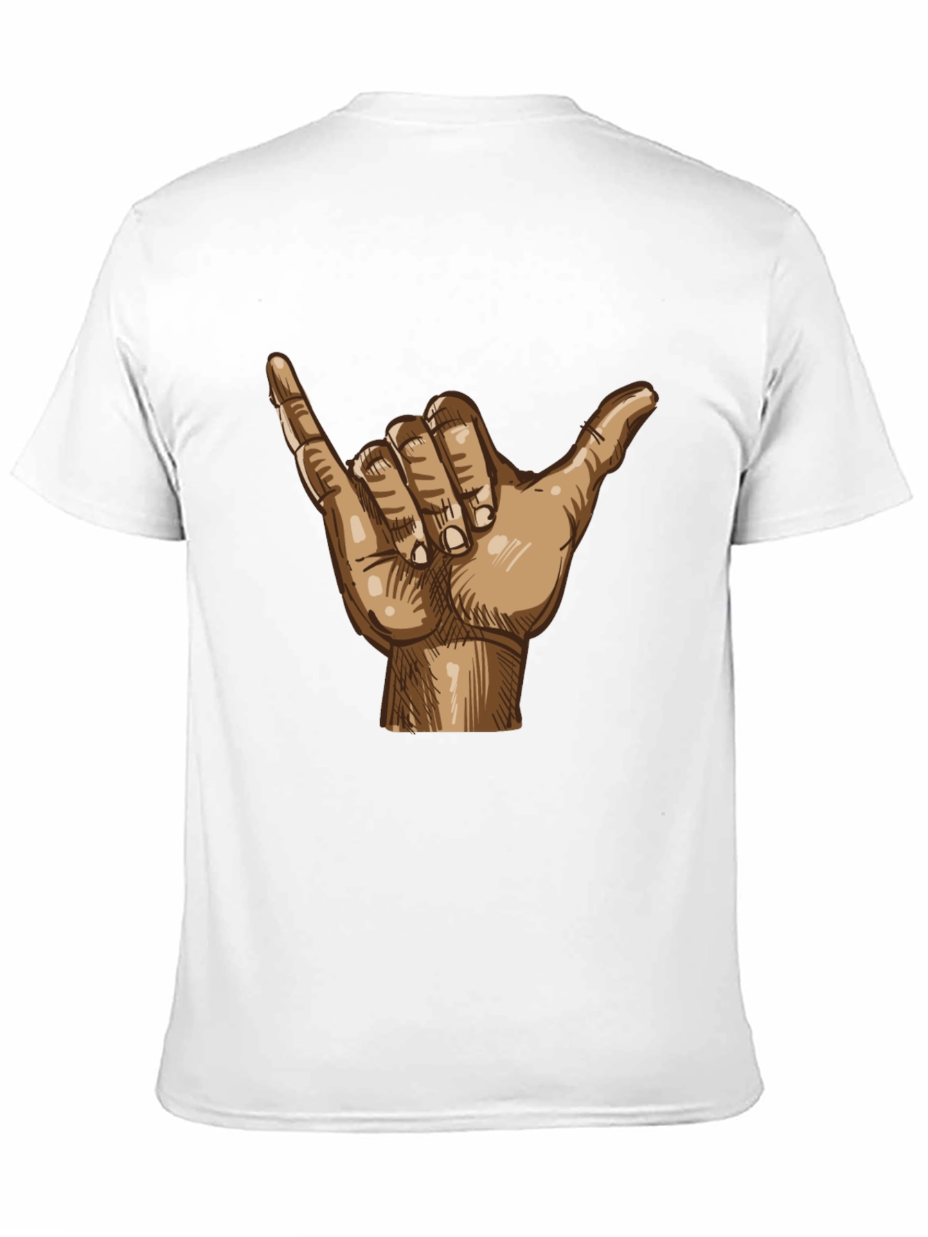 Hang Loose Shaka Hand Graphic Tee - Relaxed Fit