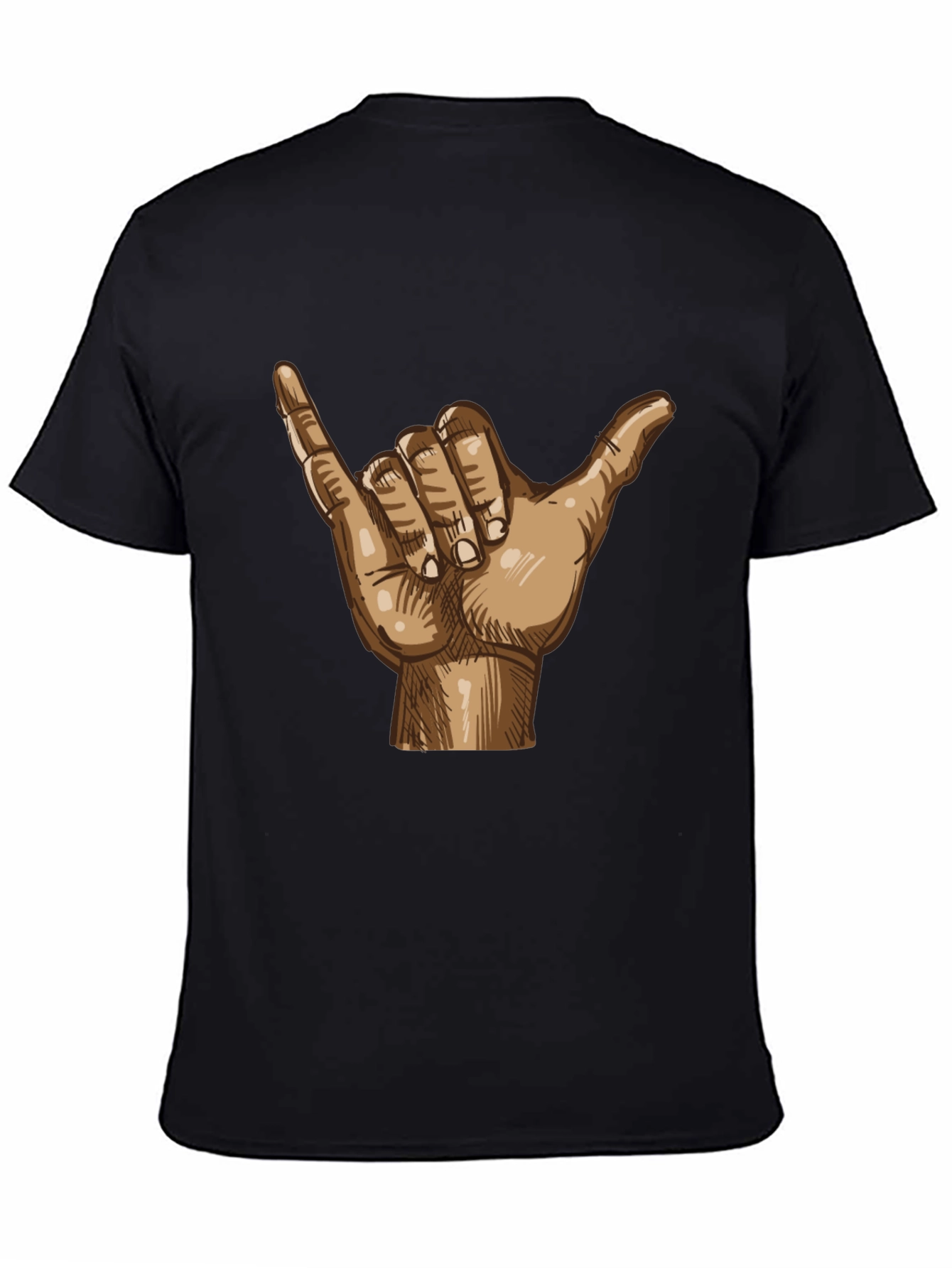 Hang Loose Shaka Hand Graphic Tee - Relaxed Fit
