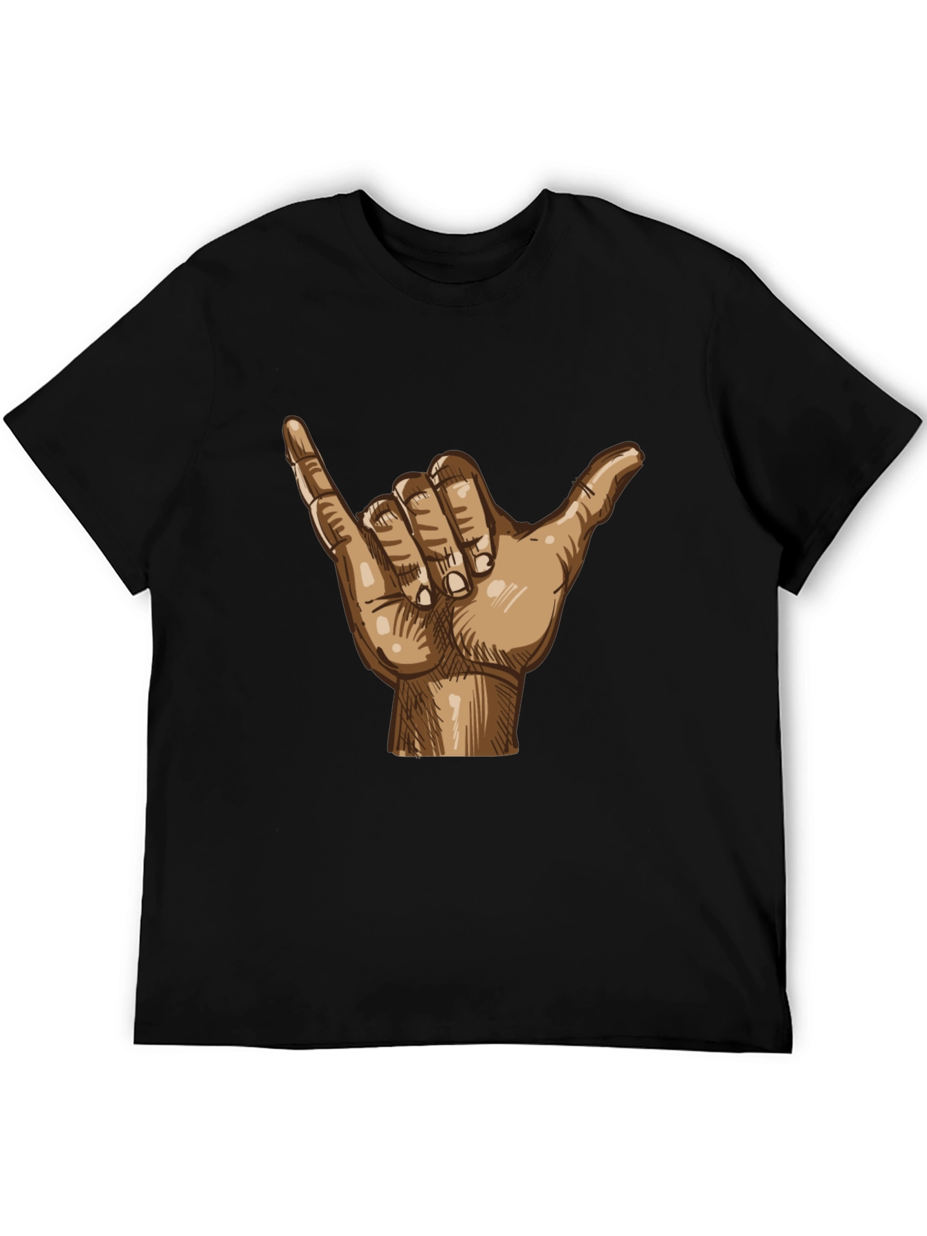 Hang Loose Shaka Hand Graphic Tee - Relaxed Fit