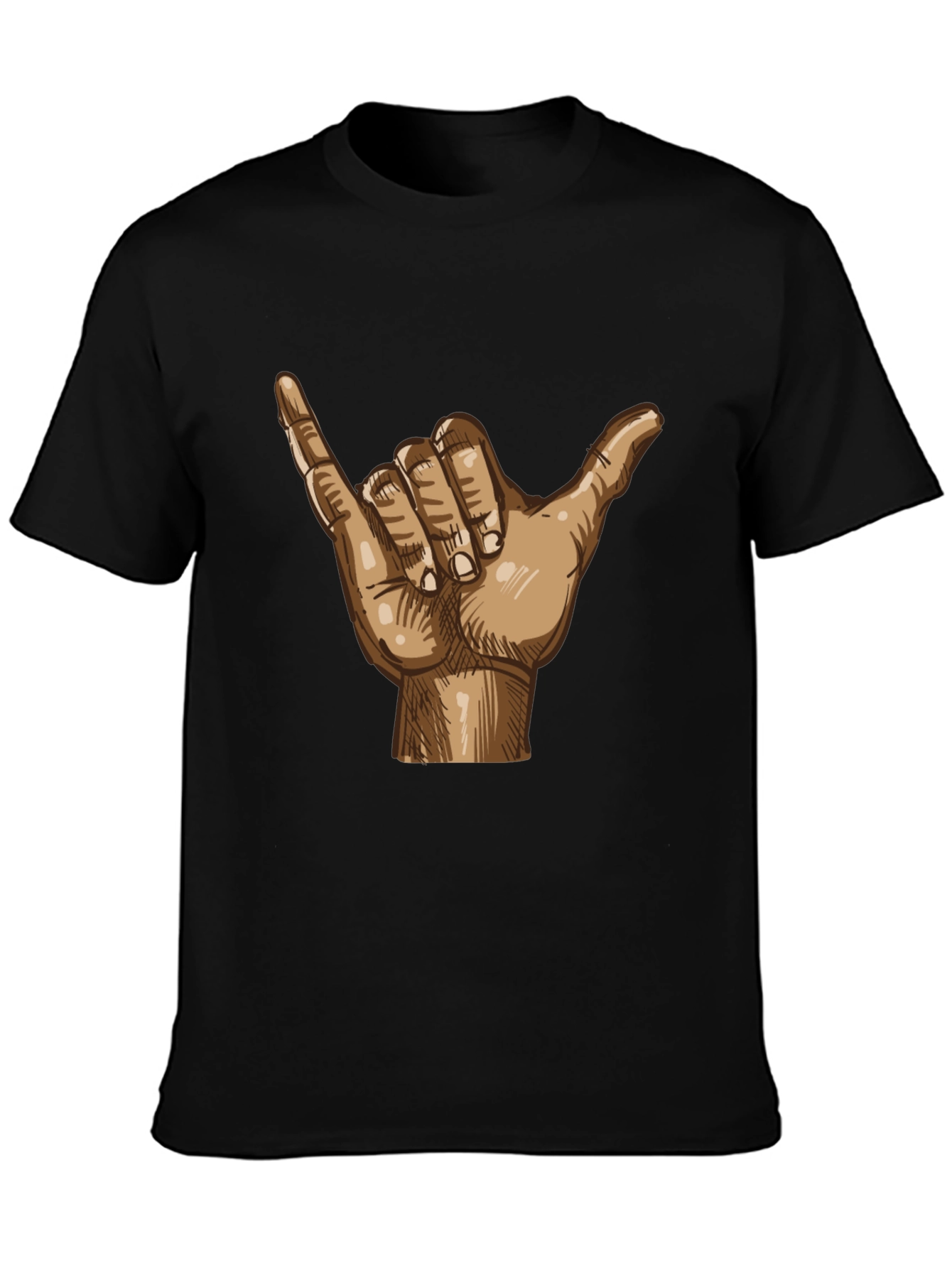 Hang Loose Shaka Hand Graphic Tee - Relaxed Fit