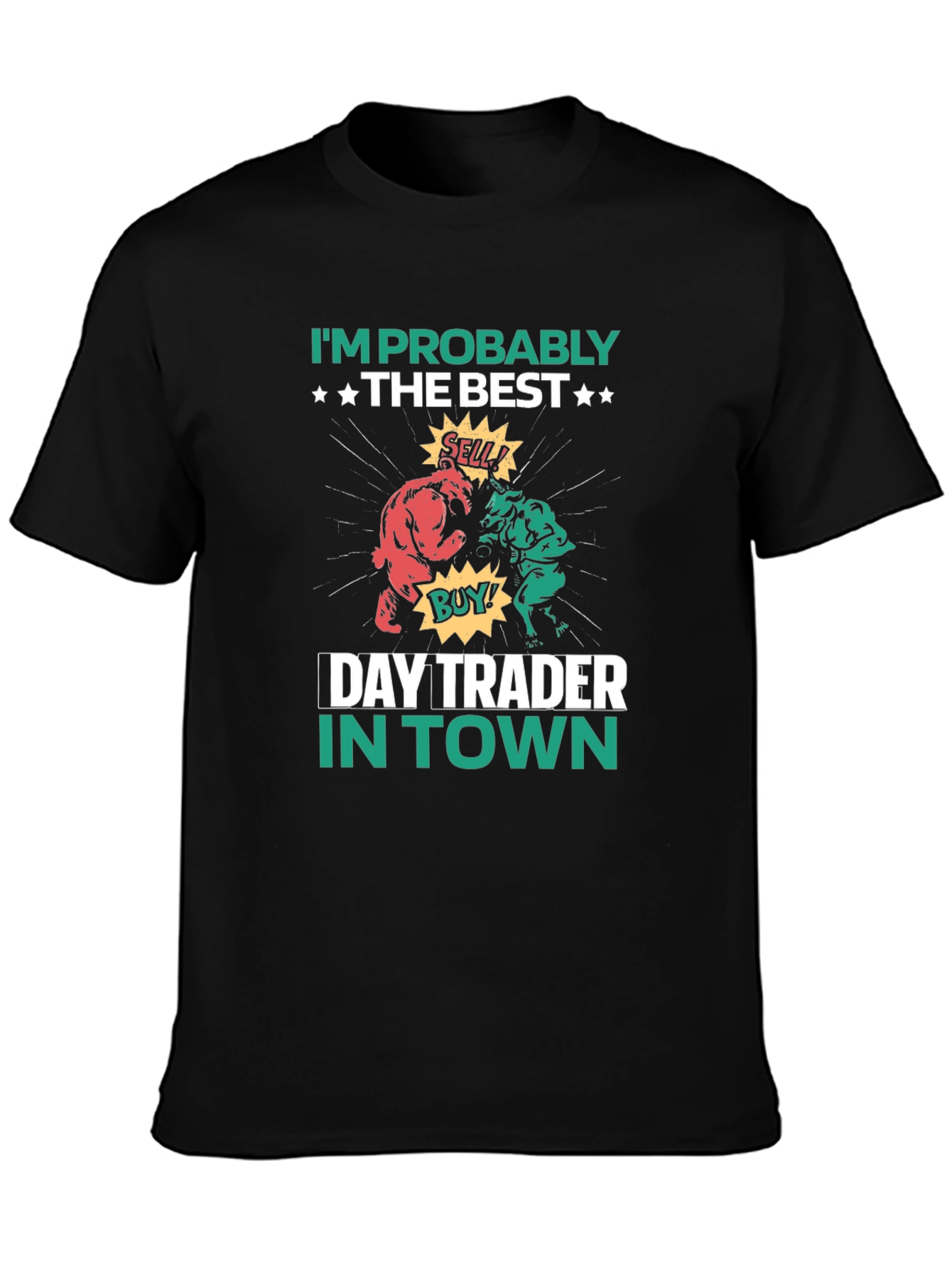 Day Trader T-Shirt - Bull vs Bear