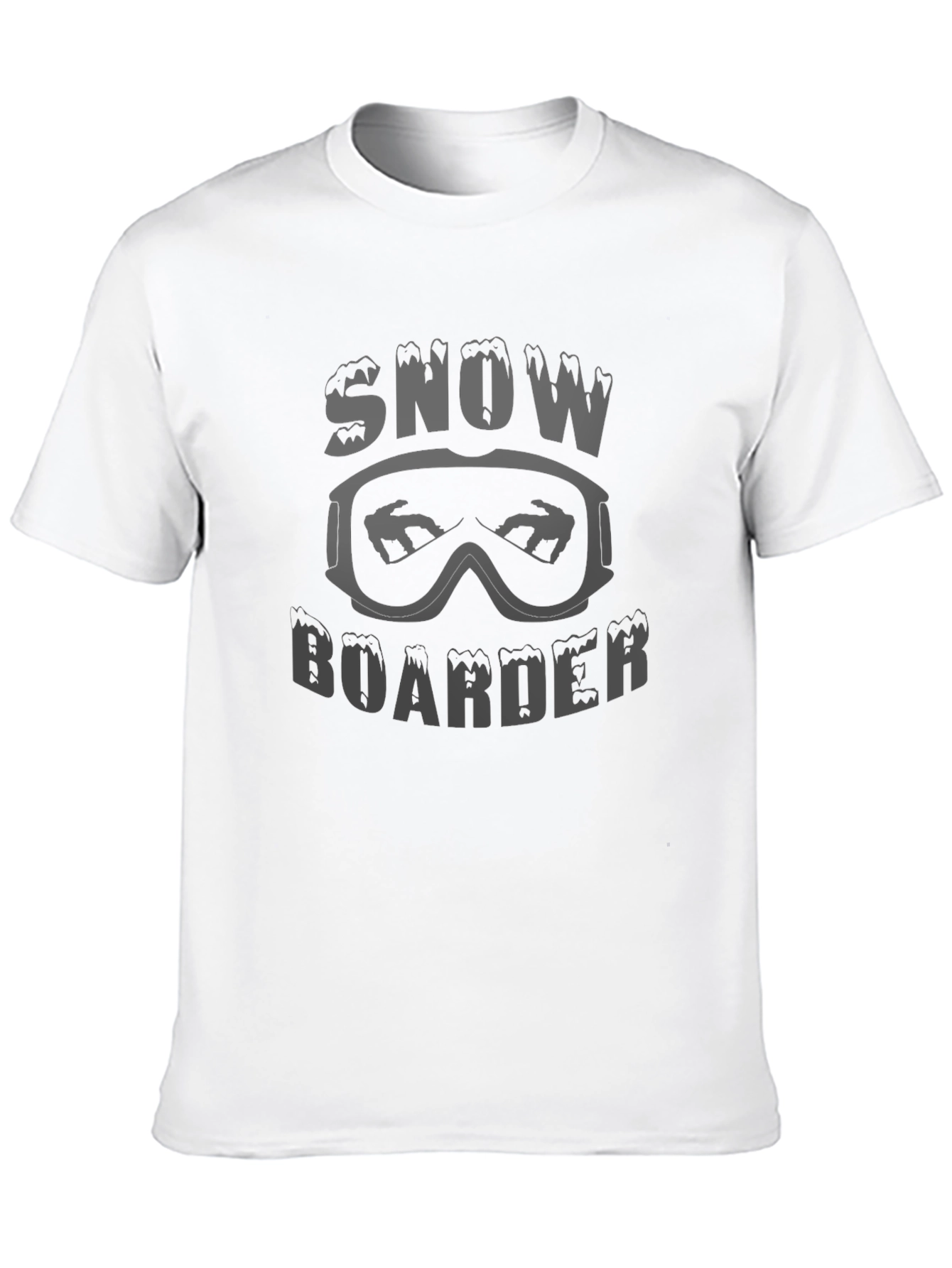 Snowboarder Graphic Tee - Black Short Sleeve Shirt