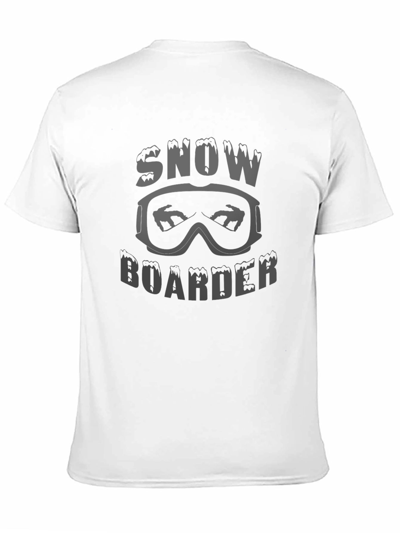 Snowboarder Graphic Tee - Black Short Sleeve Shirt