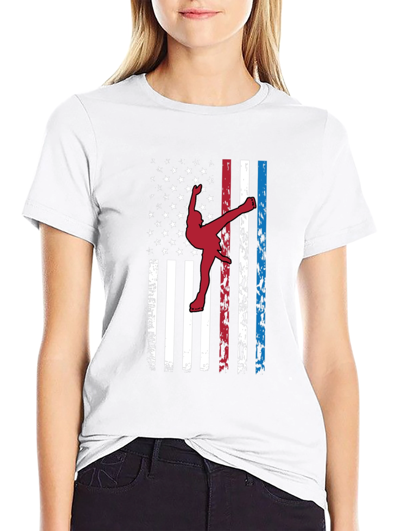 American Flag Karate T-Shirt Patriotic Martial Arts Tee
