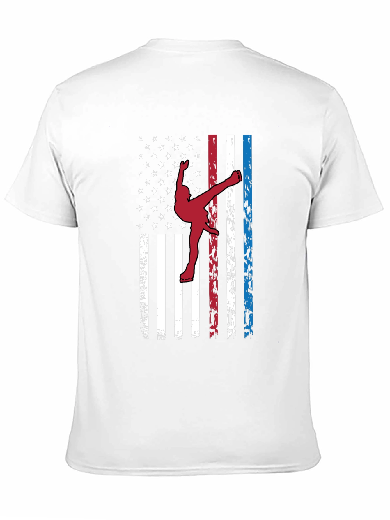 American Flag Karate T-Shirt Patriotic Martial Arts Tee