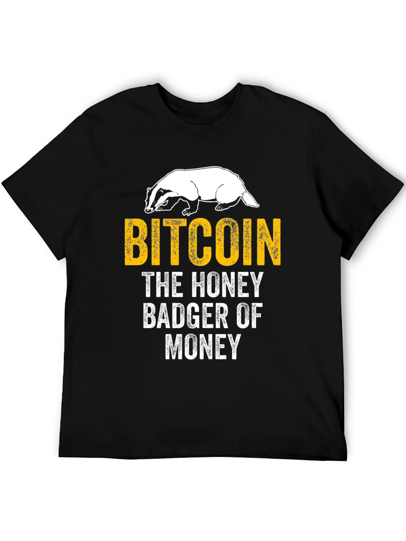 Bitcoin Honey Badger Black T-Shirt