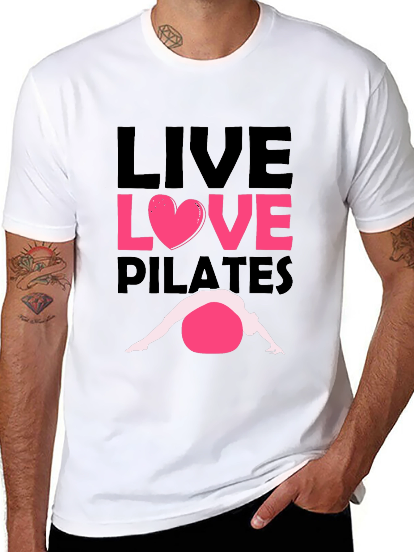 Live Love Pilates T-Shirt - Exercise & Fitness