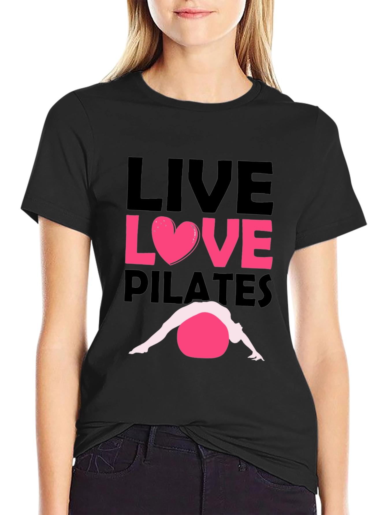 Live Love Pilates T-Shirt - Exercise & Fitness