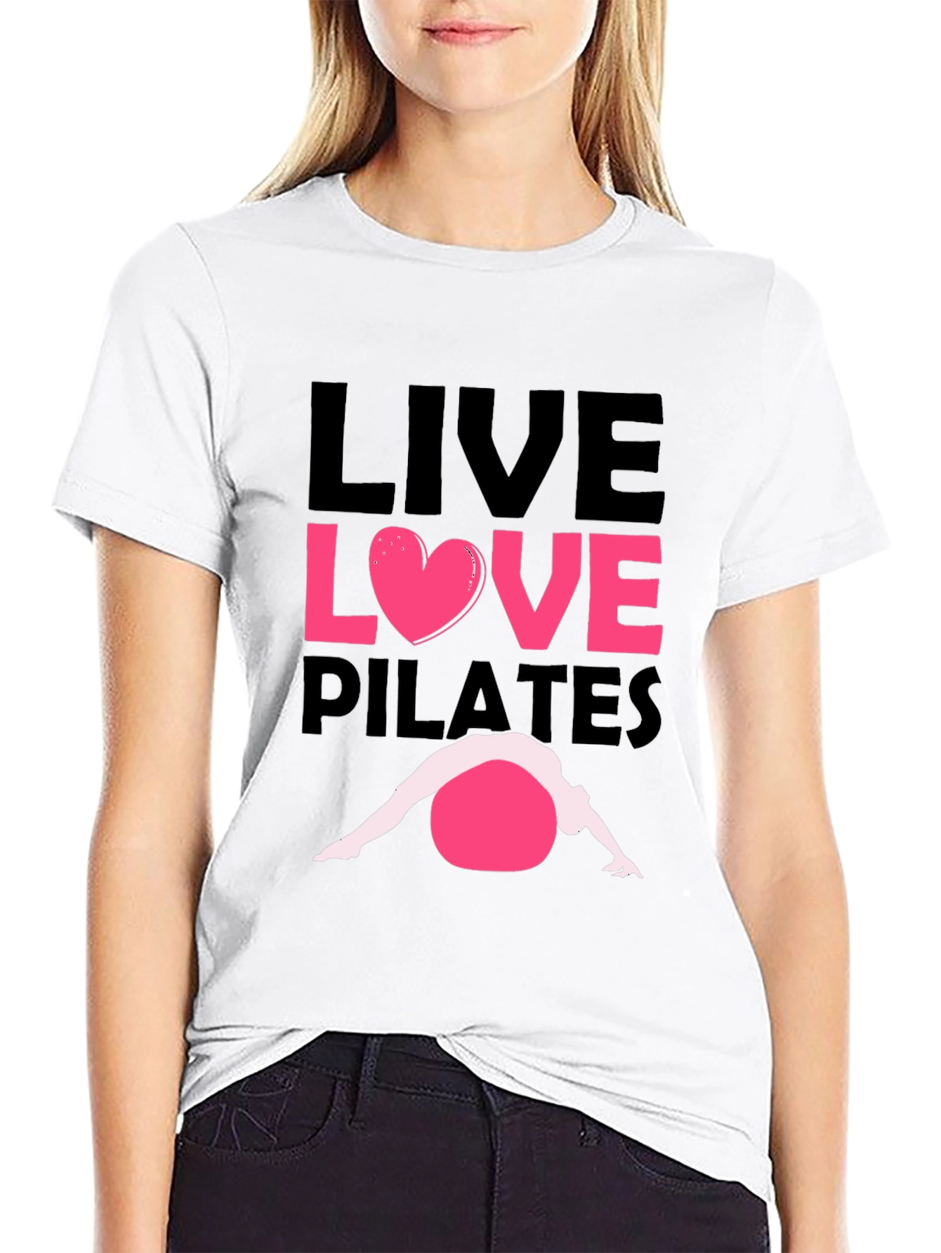 Live Love Pilates T-Shirt - Exercise & Fitness