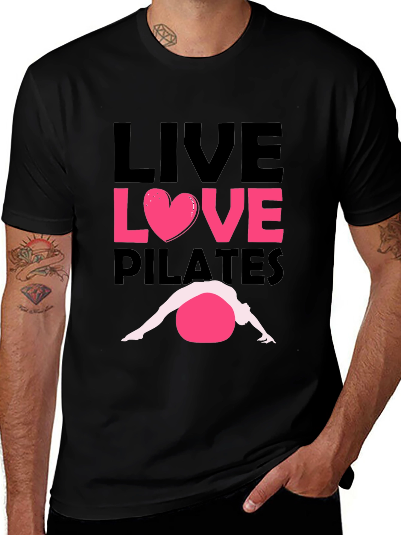 Live Love Pilates T-Shirt - Exercise & Fitness
