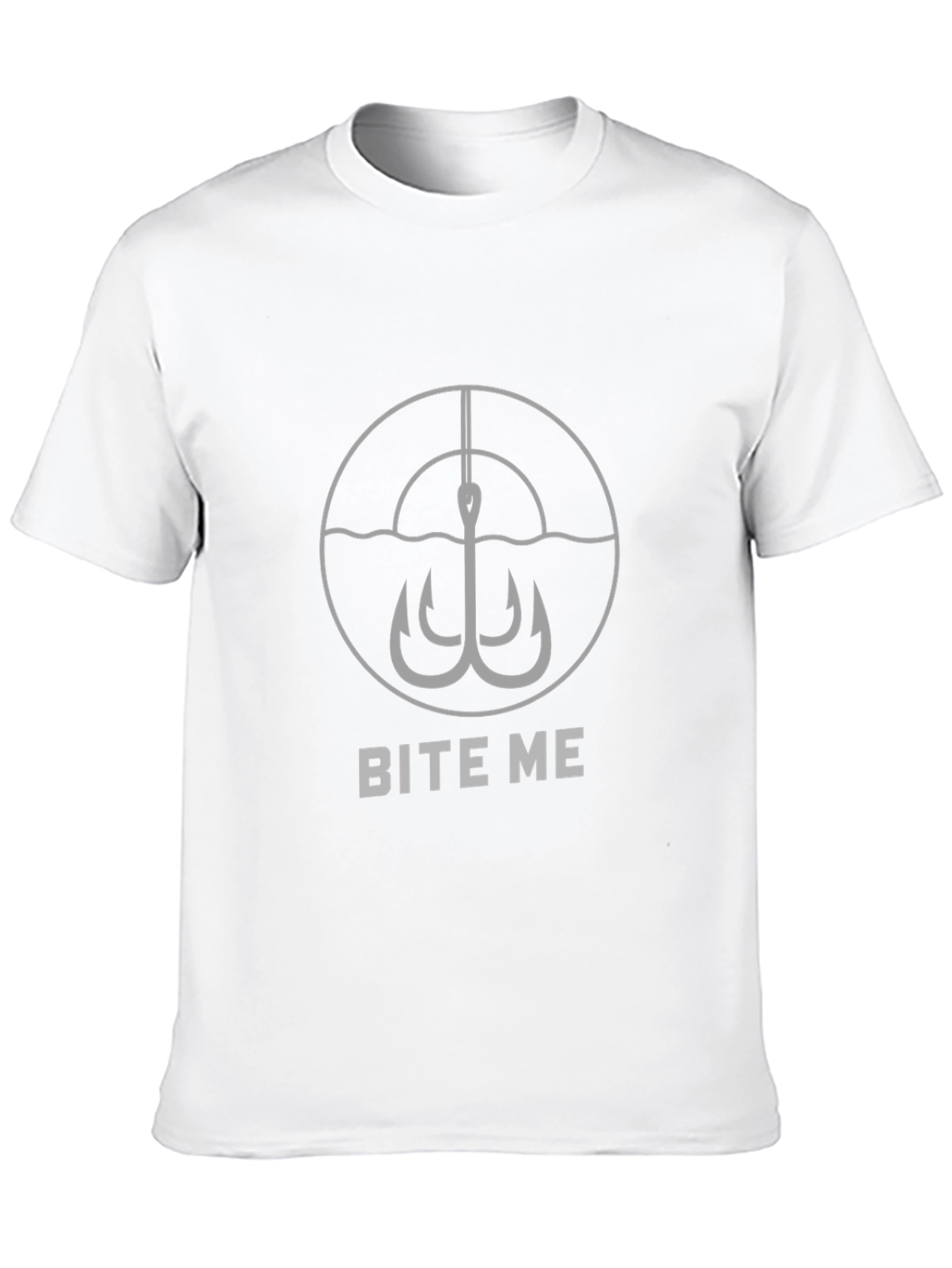 Bite Me Fishing Hook Graphic T-Shirt