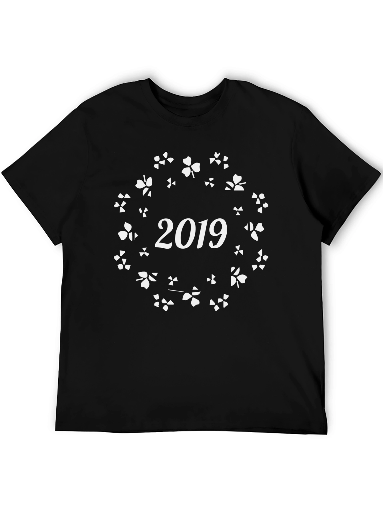 2019 Shamrock Circle Graphic Tee - Black