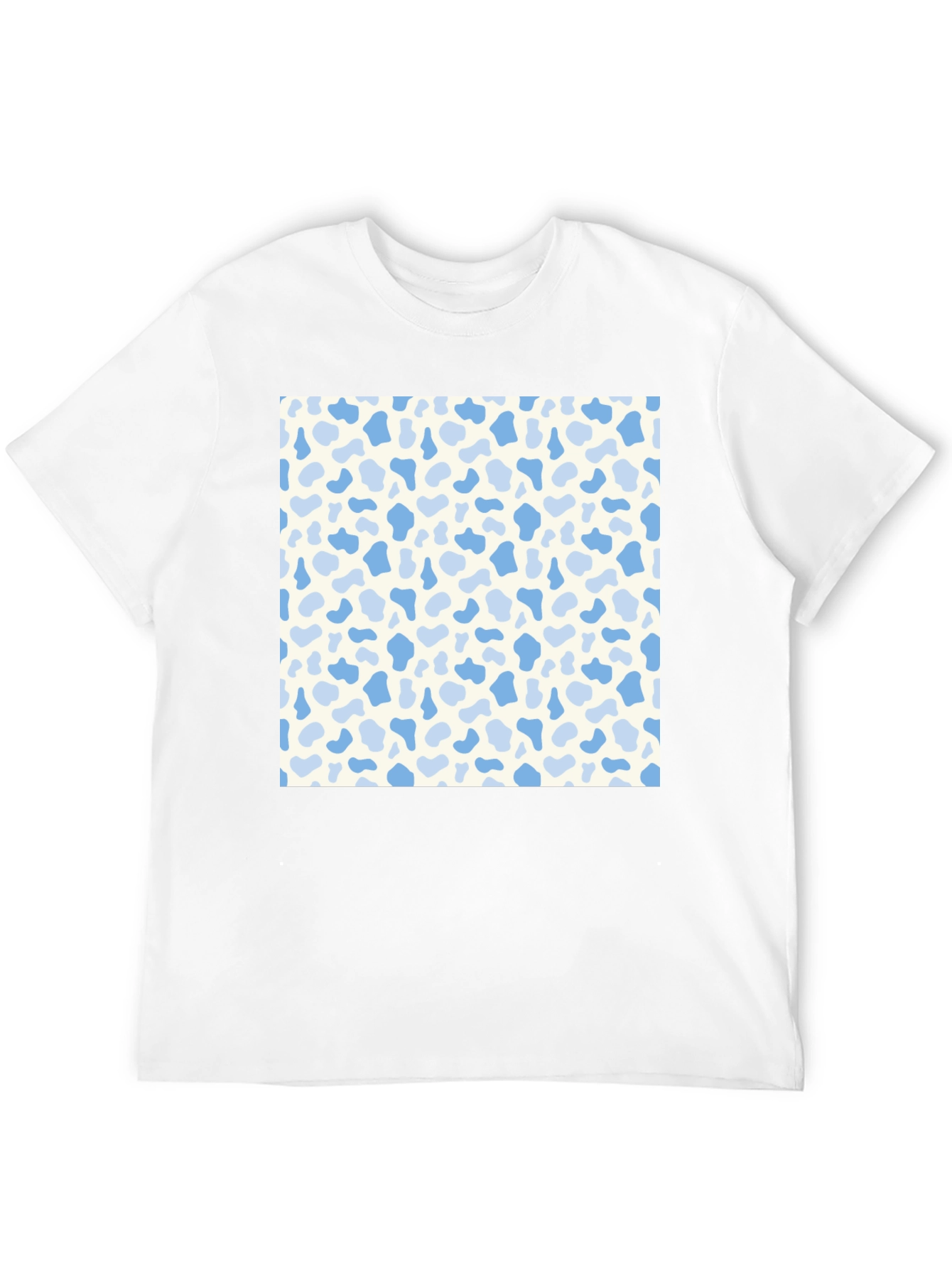 Patterned Graphic Tee - Casual Black T-Shirt