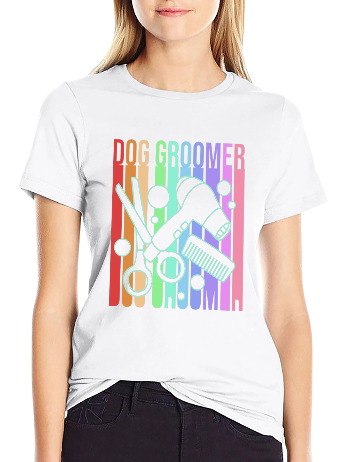 Dog Groomer Graphic Tee - Unisex Black T-Shirt