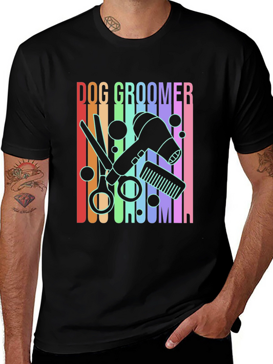 Dog Groomer Graphic Tee - Unisex Black T-Shirt
