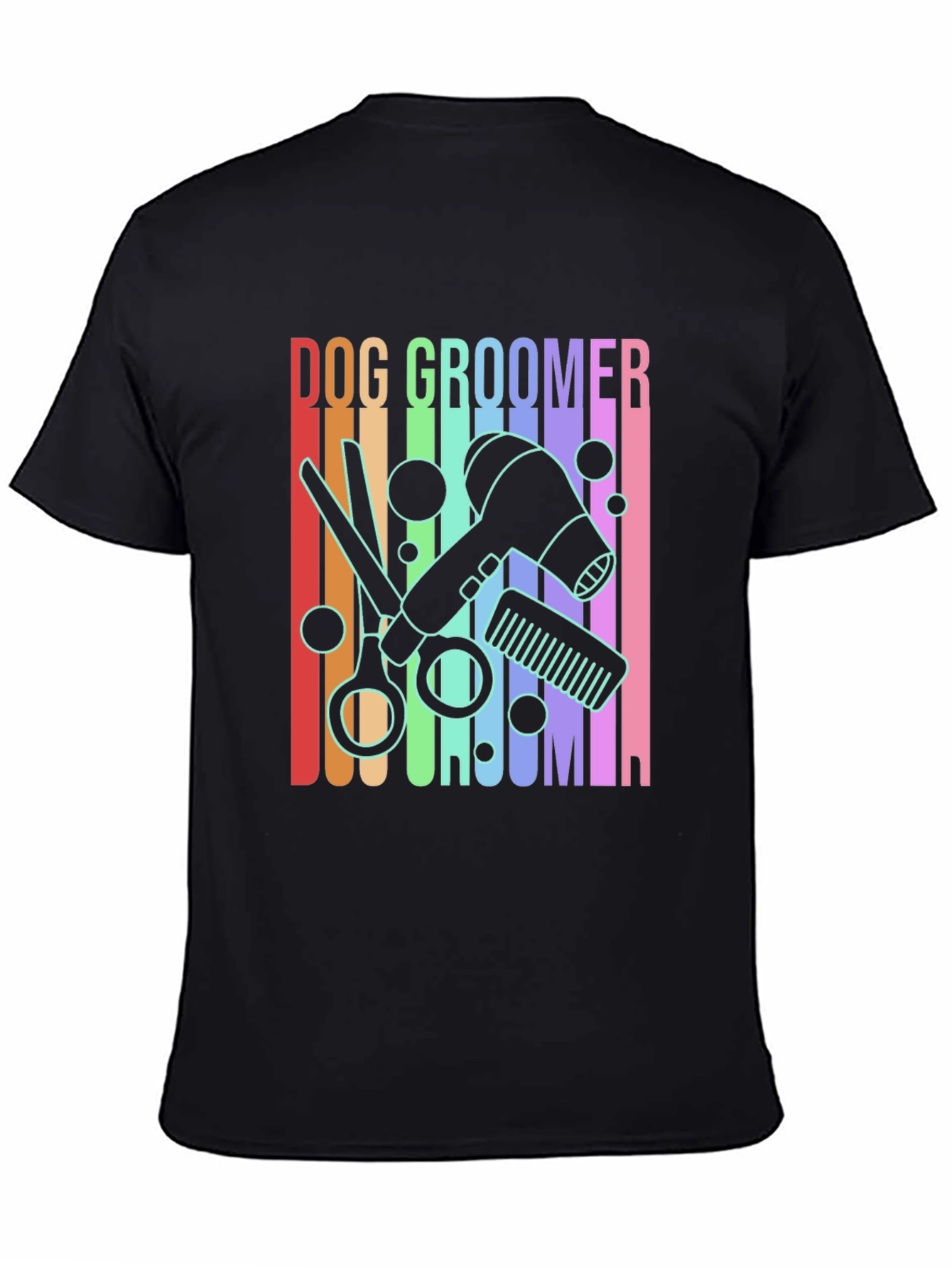 Dog Groomer Graphic Tee - Unisex Black T-Shirt