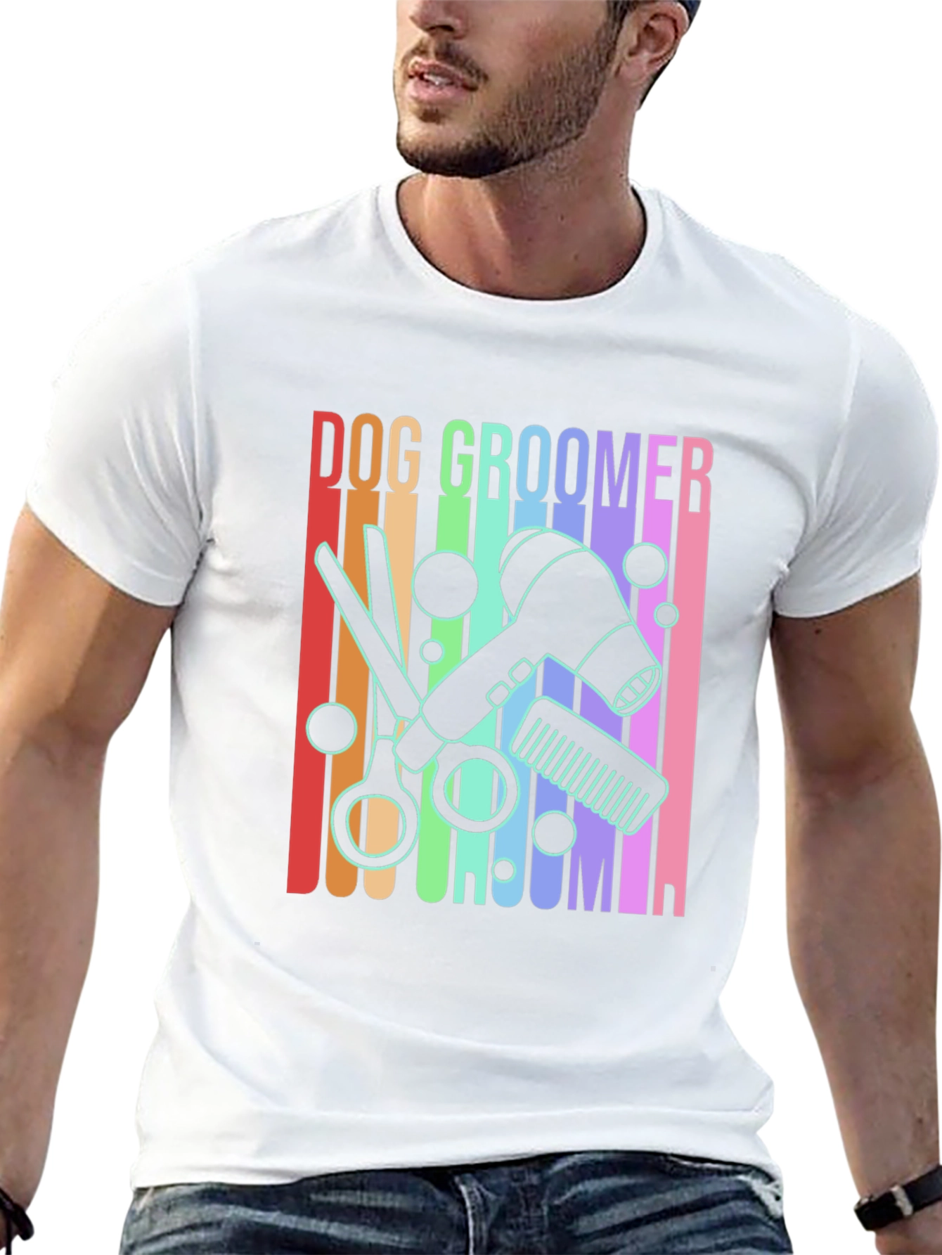 Dog Groomer Graphic Tee - Unisex Black T-Shirt
