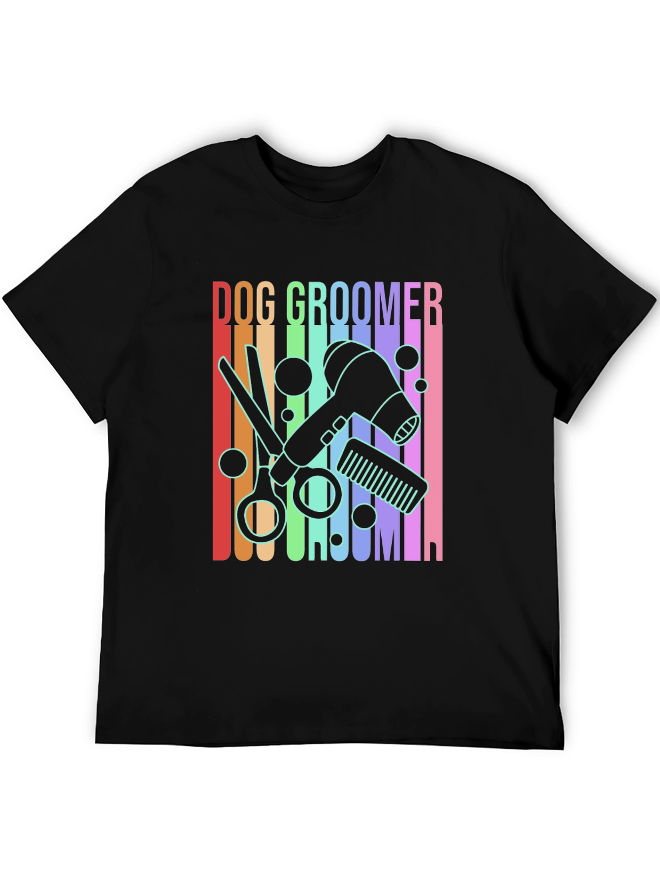 Dog Groomer Graphic Tee - Unisex Black T-Shirt