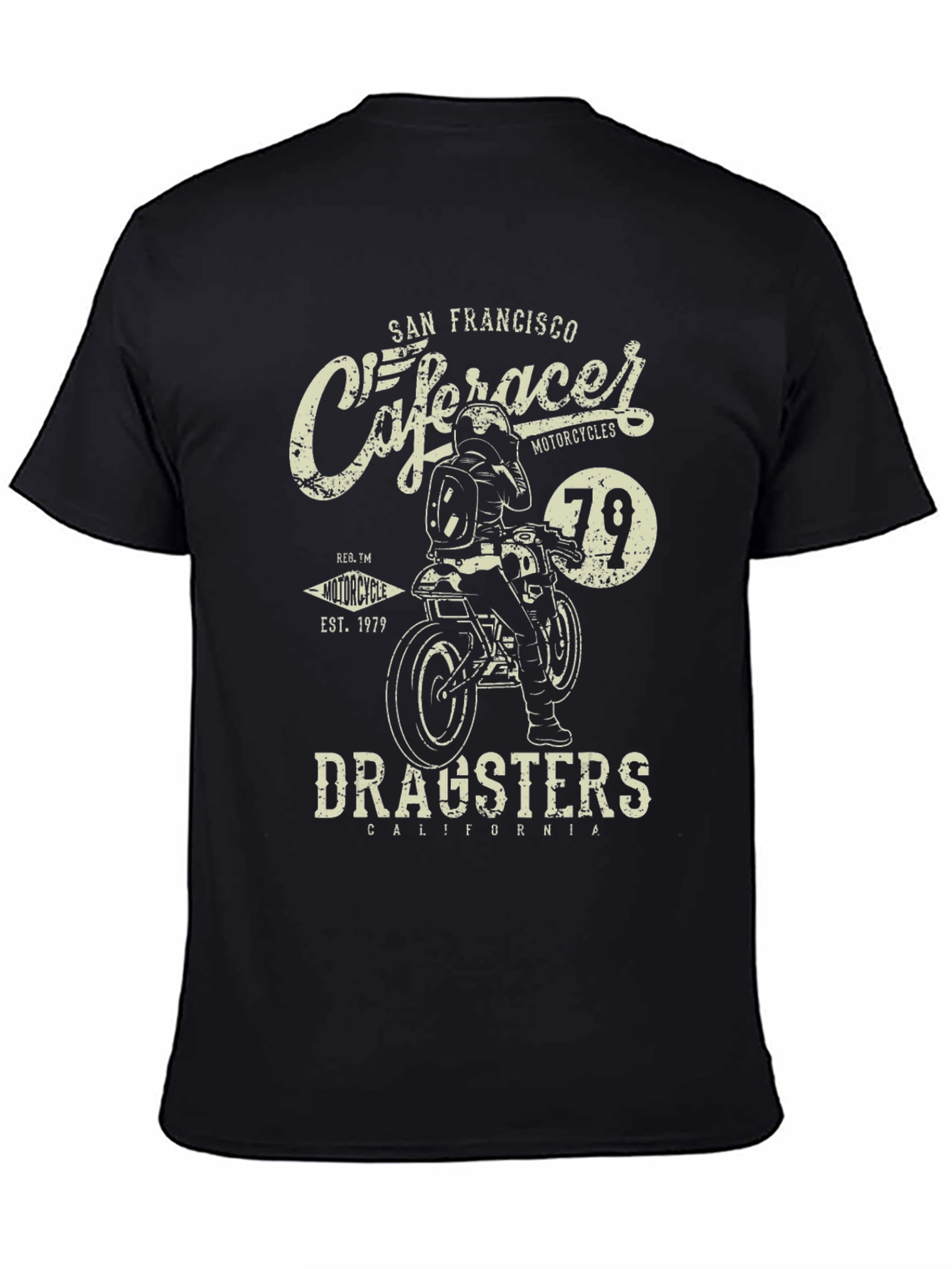 Cafe Racer San Francisco Black T-Shirt