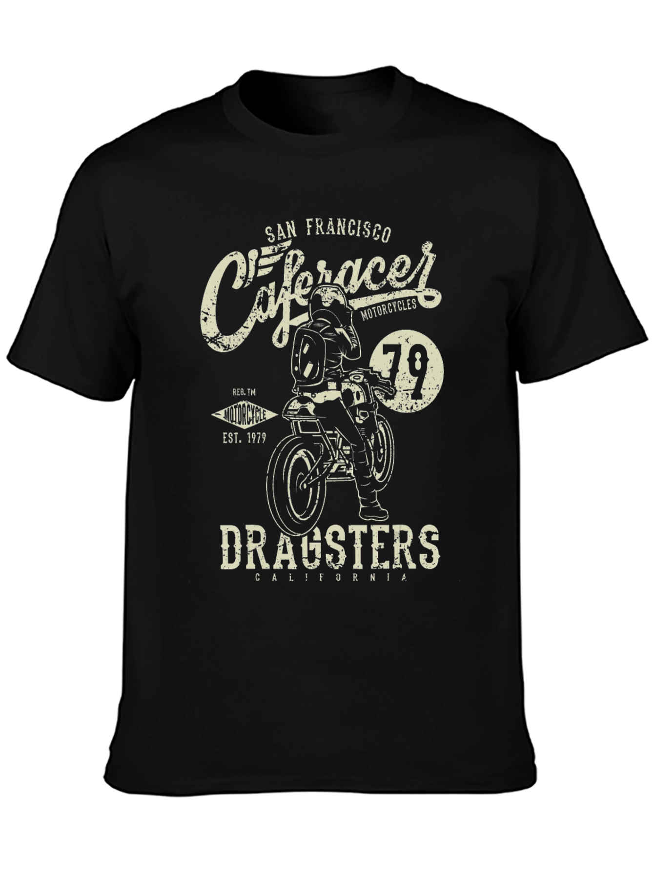 Cafe Racer San Francisco Black T-Shirt